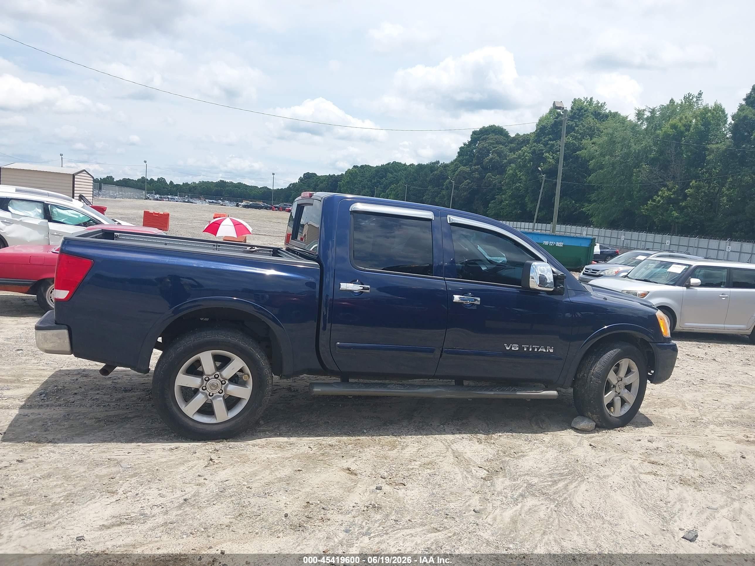 2011 Nissan Titan Sl Blue vin: 1N6AA0EC1BN306440