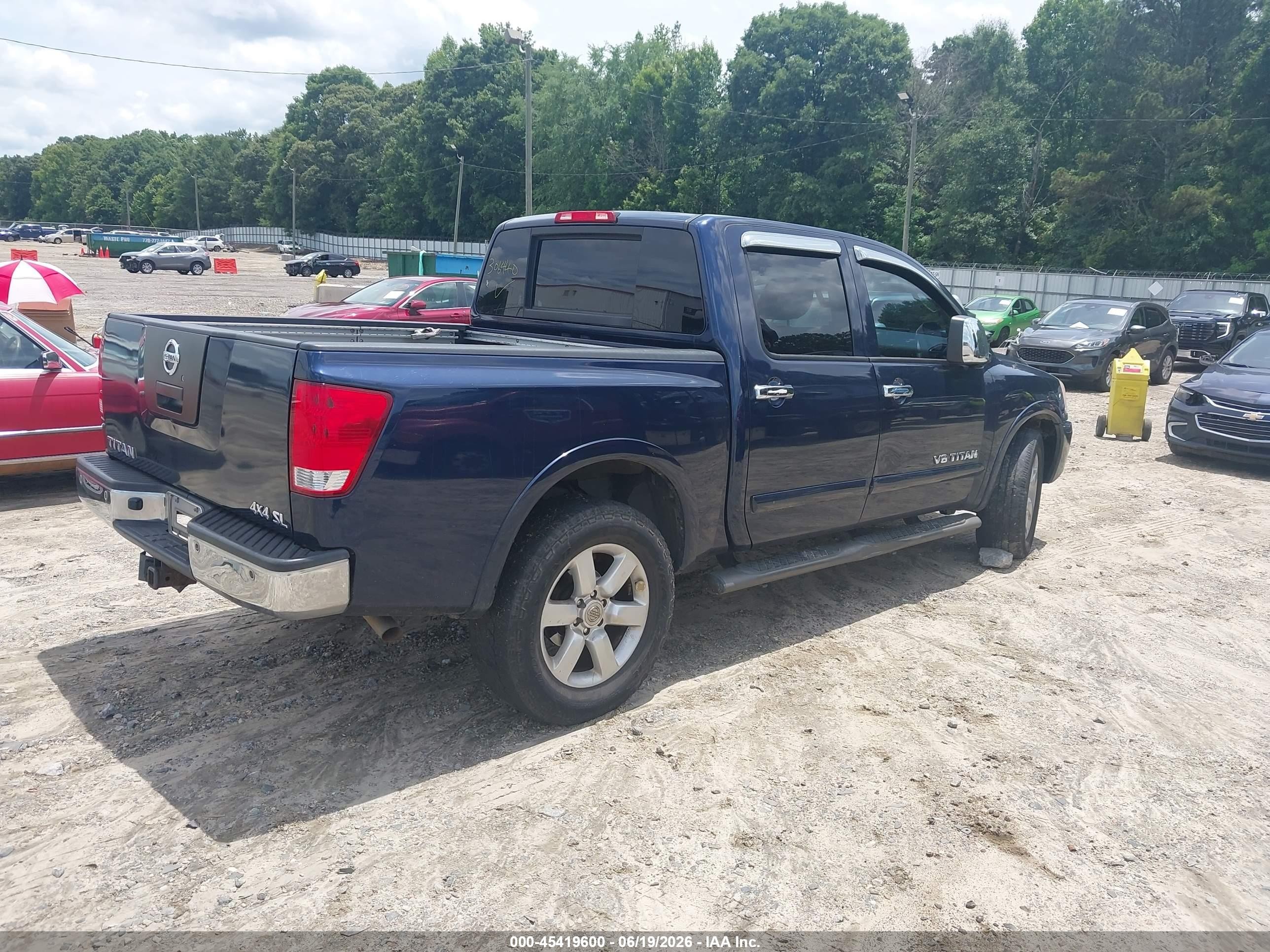 2011 Nissan Titan Sl Blue vin: 1N6AA0EC1BN306440