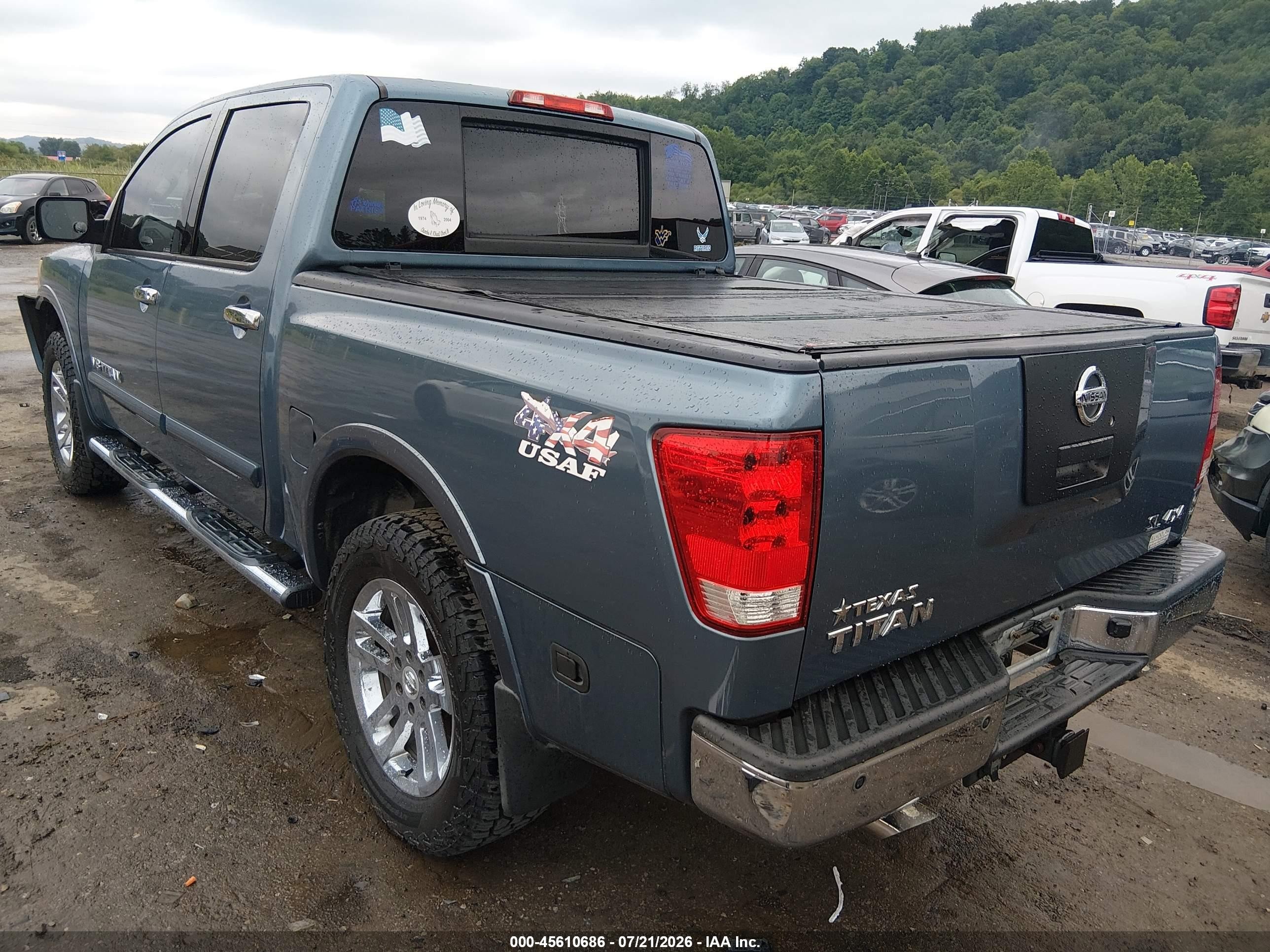 2012 Nissan Titan Sl Light Blue vin: 1N6AA0EC1CN311820