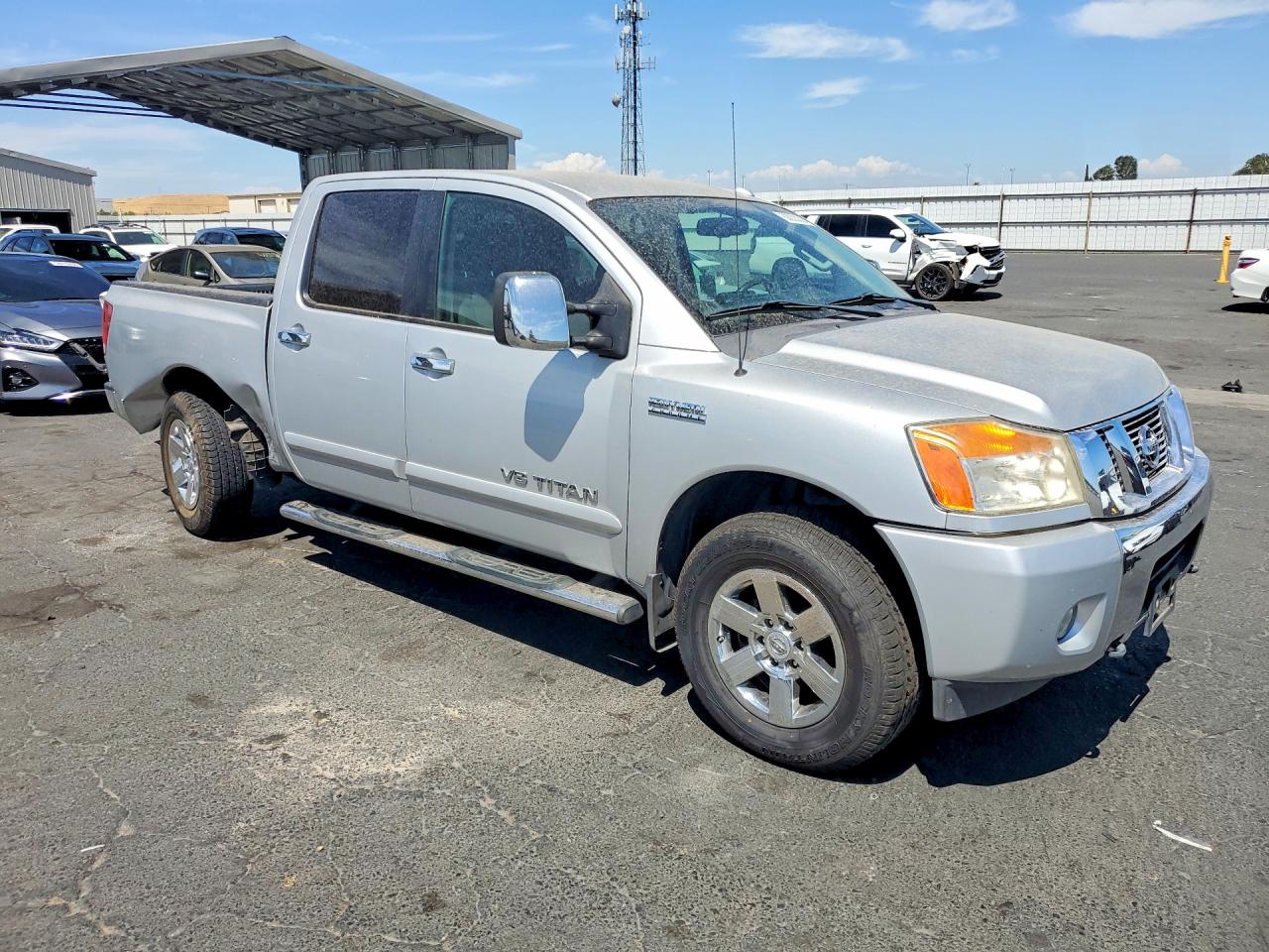 2013 Nissan Titan Sv Silver vin: 1N6AA0EC1DN306165