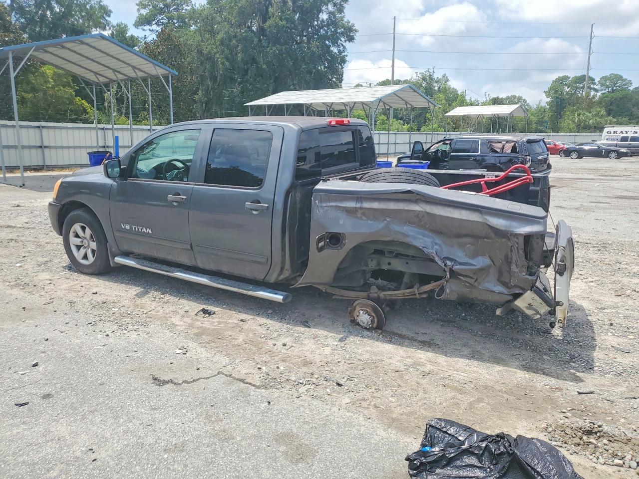 2010 Nissan Titan Se Gray vin: 1N6AA0EC2AN314125