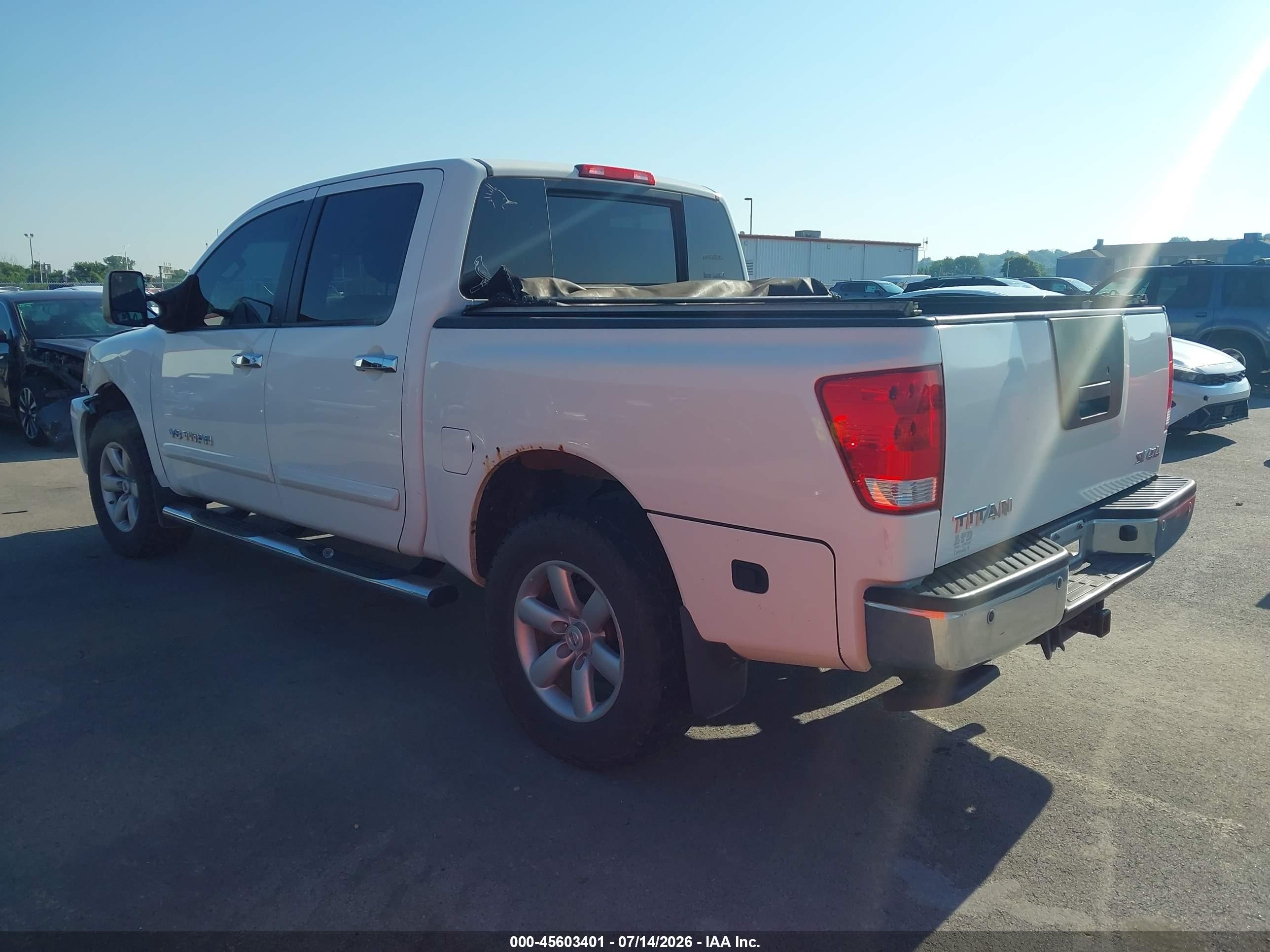 2012 Nissan Titan Sv White vin: 1N6AA0EC2CN308277