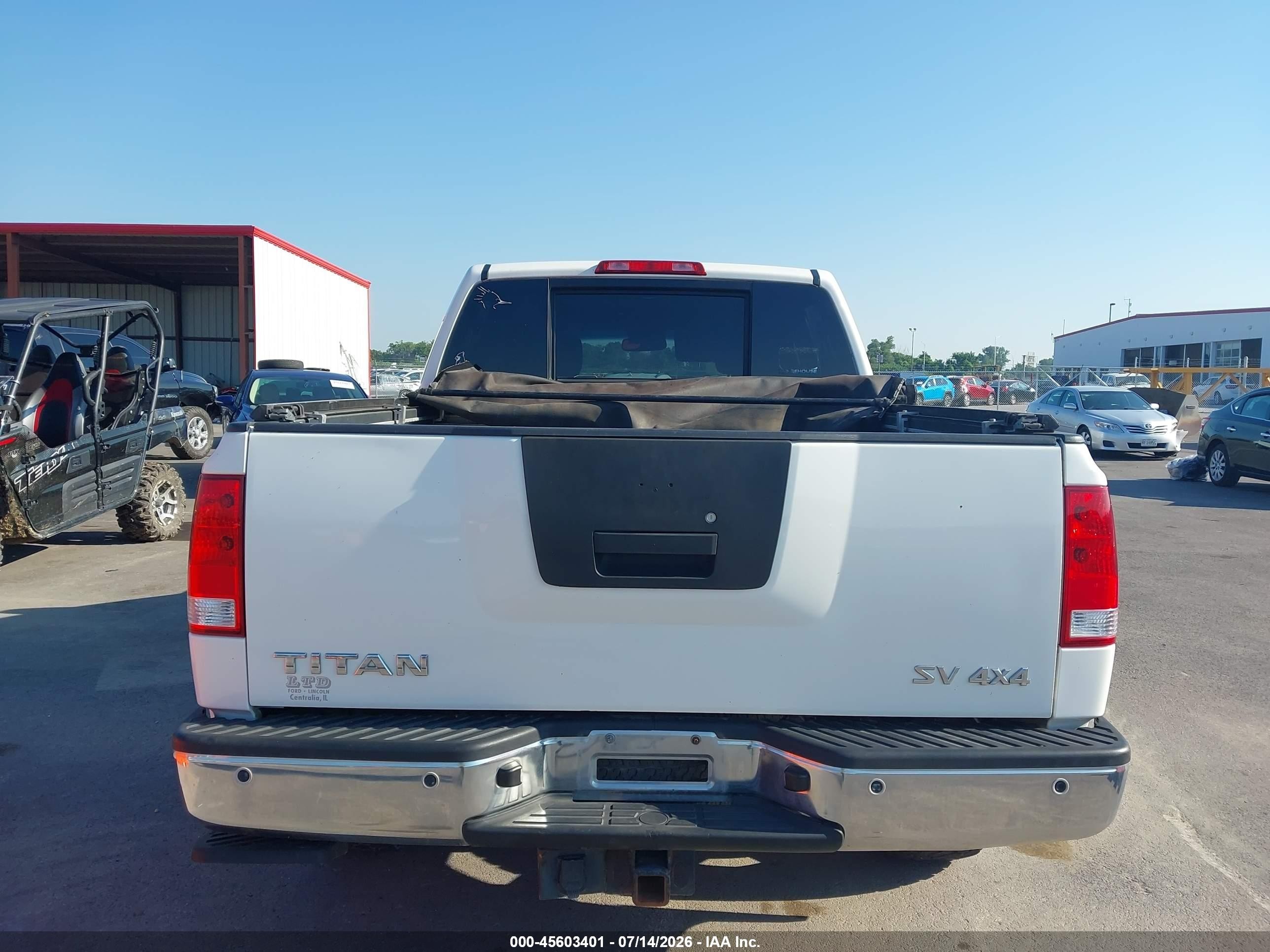2012 Nissan Titan Sv White vin: 1N6AA0EC2CN308277