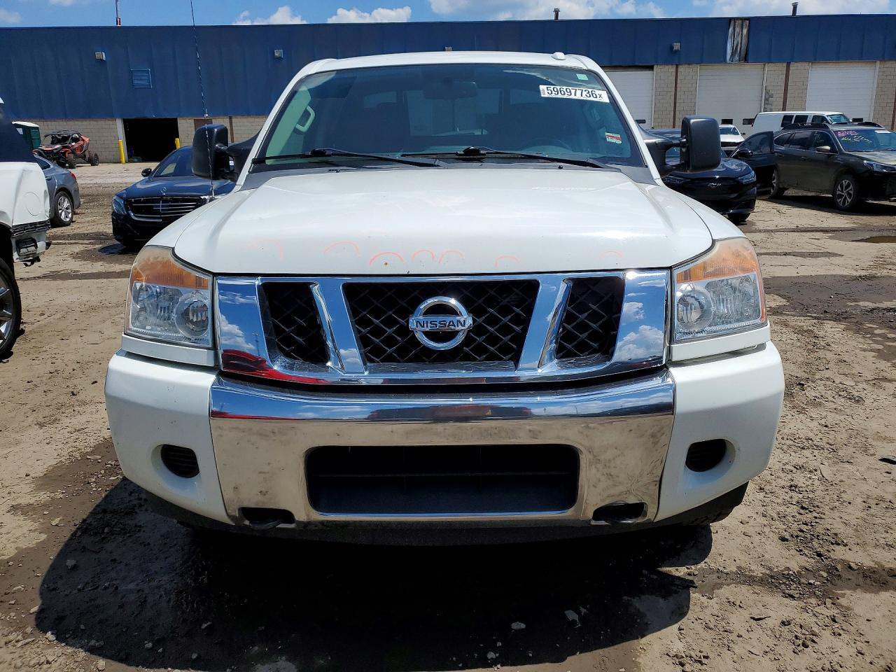 2013 Nissan Titan Sv White vin: 1N6AA0EC2DN306921