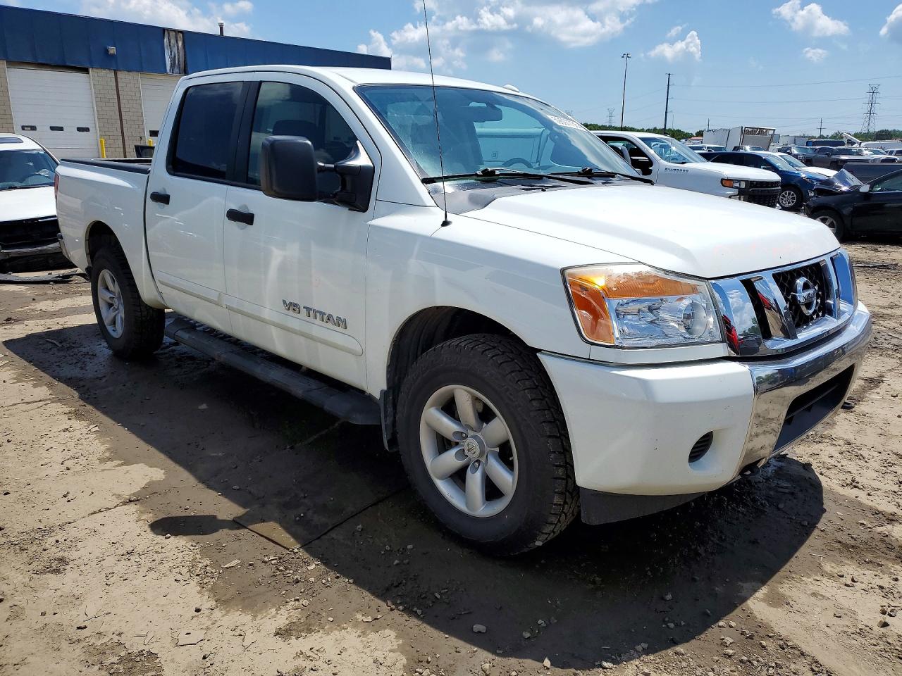 2013 Nissan Titan Sv White vin: 1N6AA0EC2DN306921