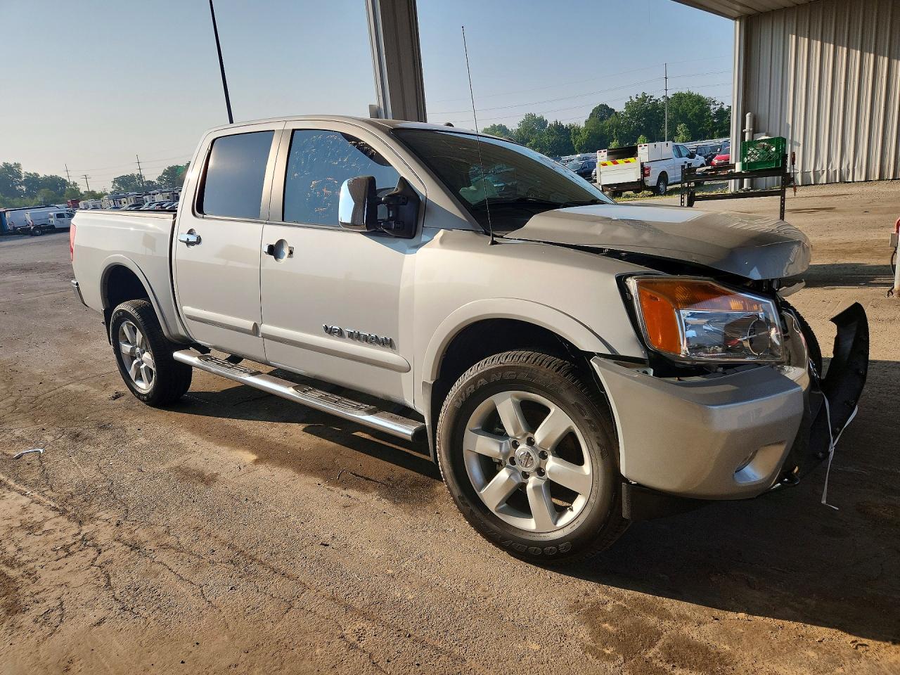 2013 Nissan Titan Sv Silver vin: 1N6AA0EC2DN312461