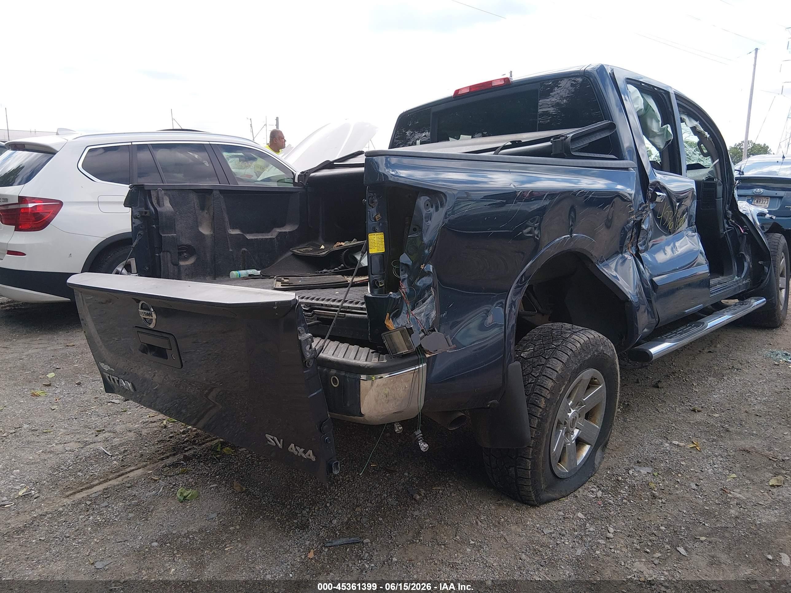 2015 Nissan Titan Sv Gray vin: 1N6AA0EC2FN502280