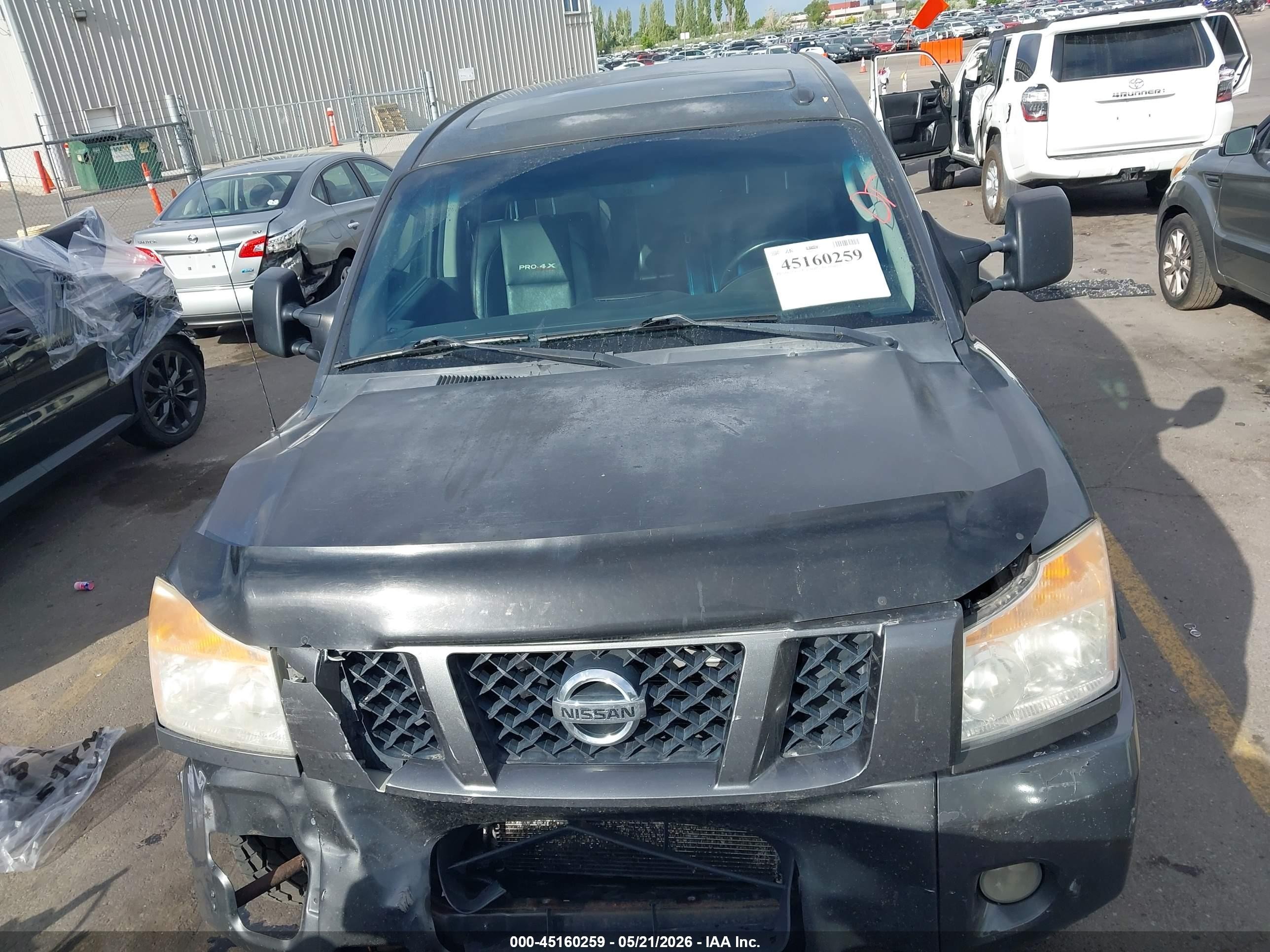 2011 Nissan Titan Pro-4x Gray vin: 1N6AA0EC3BN305452