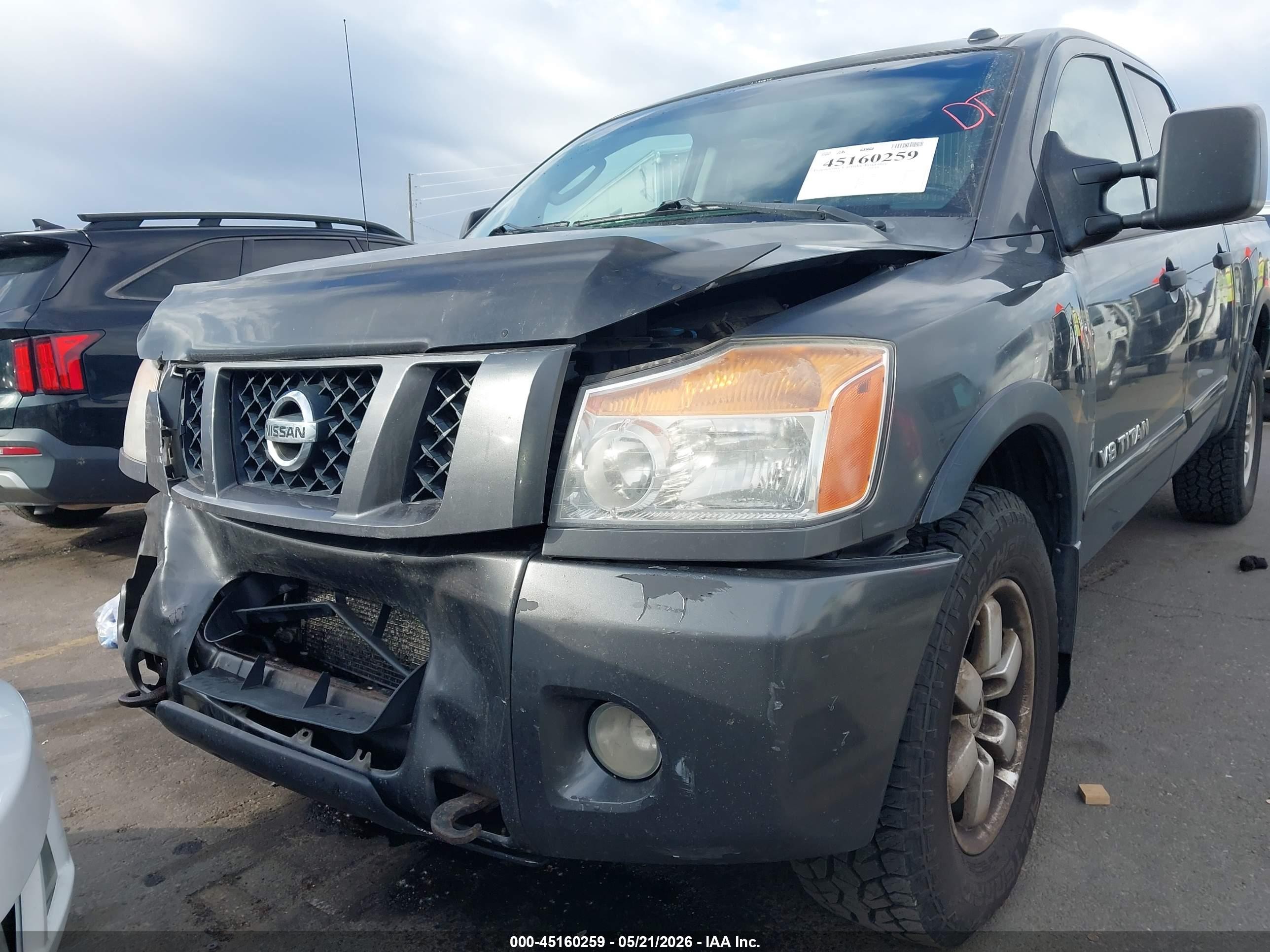 2011 Nissan Titan Pro-4x Gray vin: 1N6AA0EC3BN305452