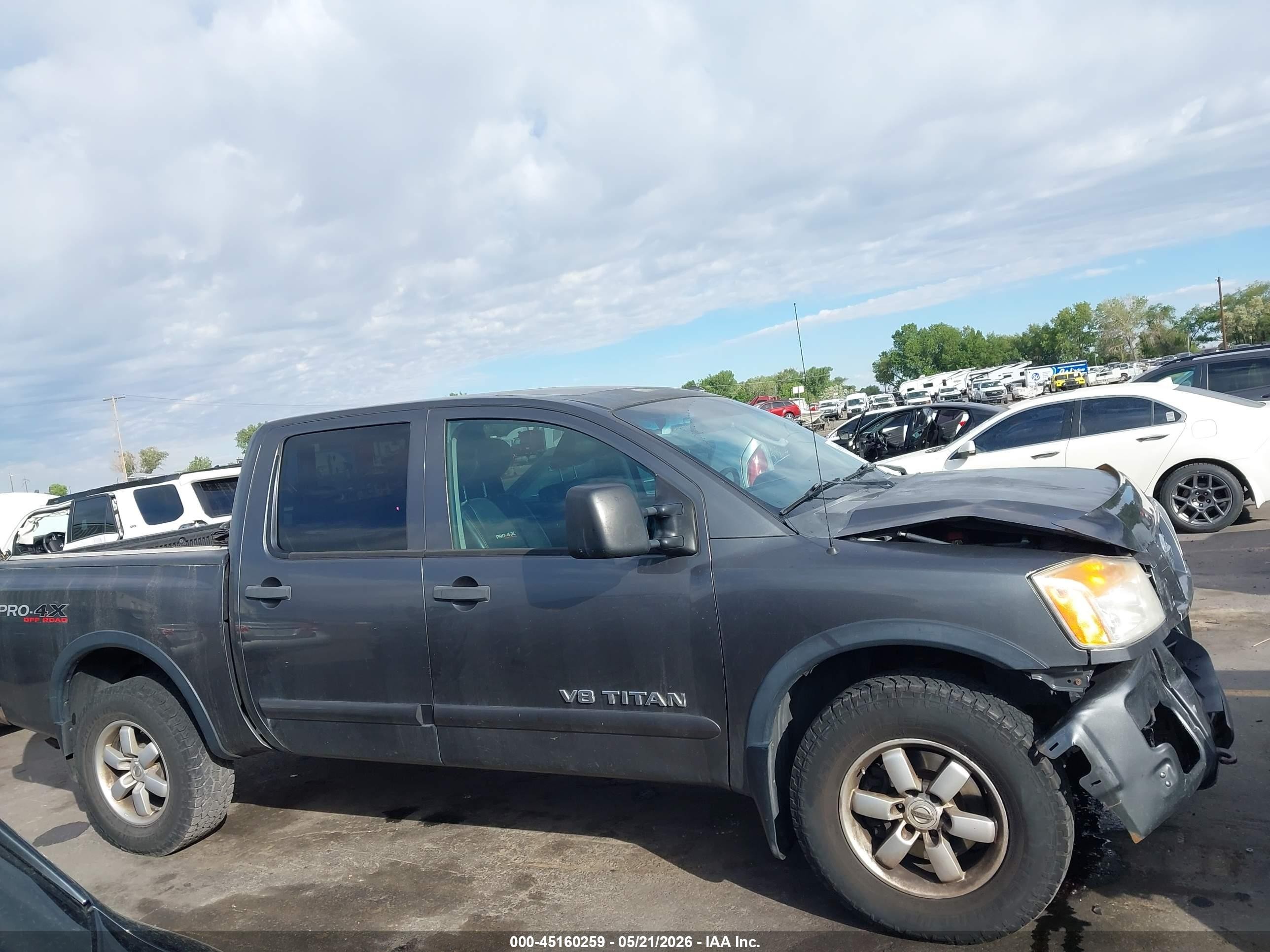 2011 Nissan Titan Pro-4x Gray vin: 1N6AA0EC3BN305452