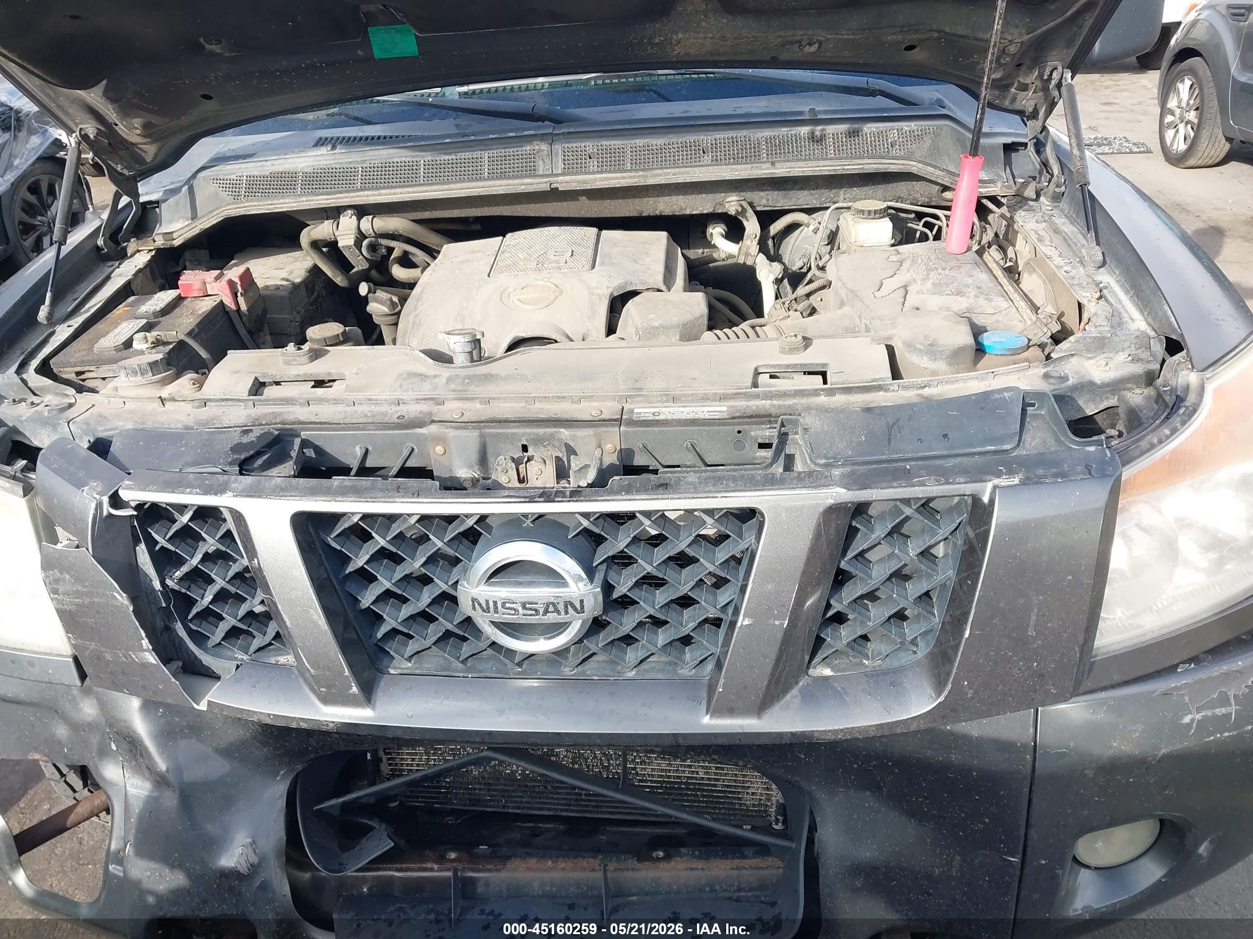 2011 Nissan Titan Pro-4x Gray vin: 1N6AA0EC3BN305452