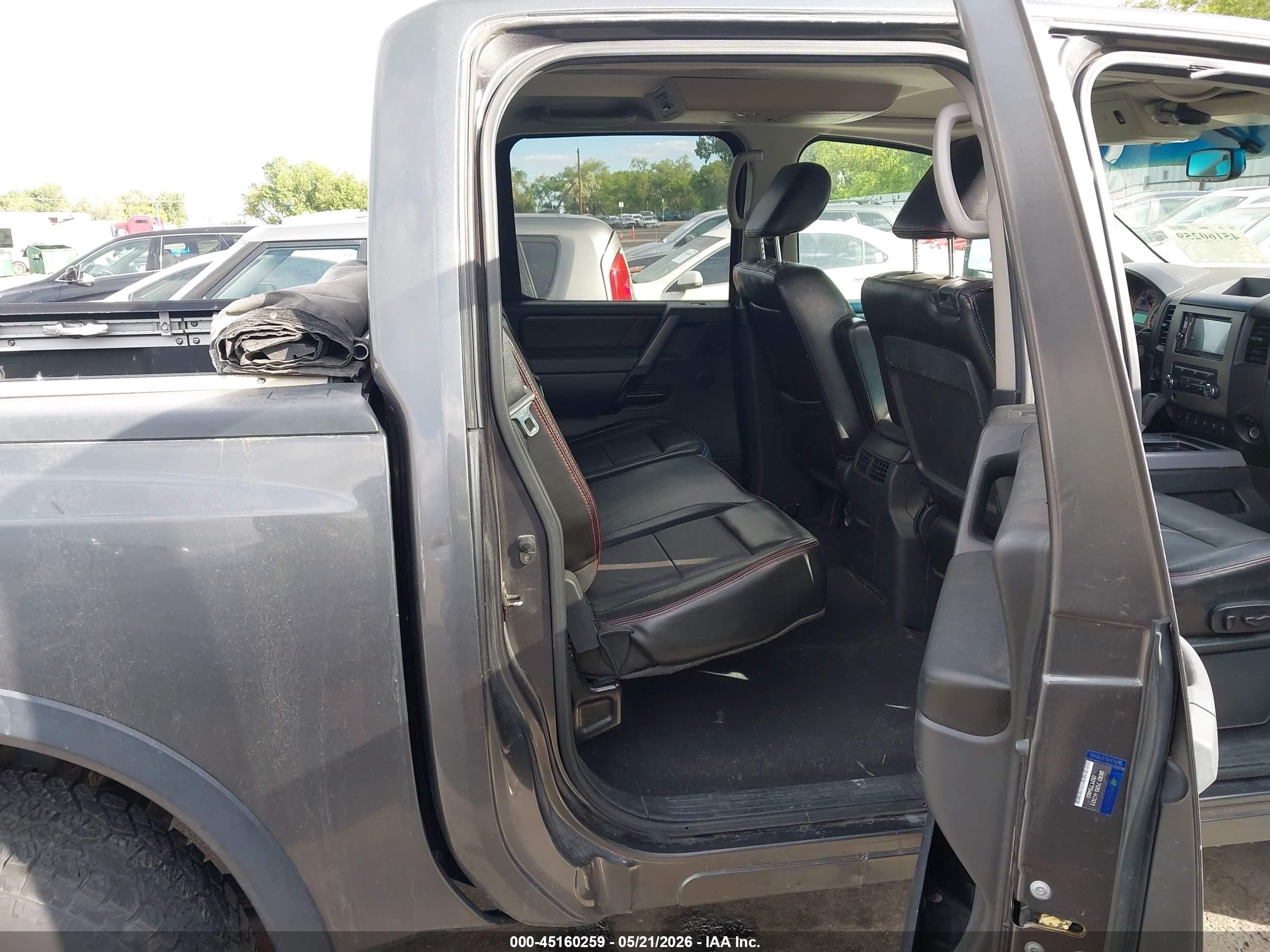 2011 Nissan Titan Pro-4x Gray vin: 1N6AA0EC3BN305452