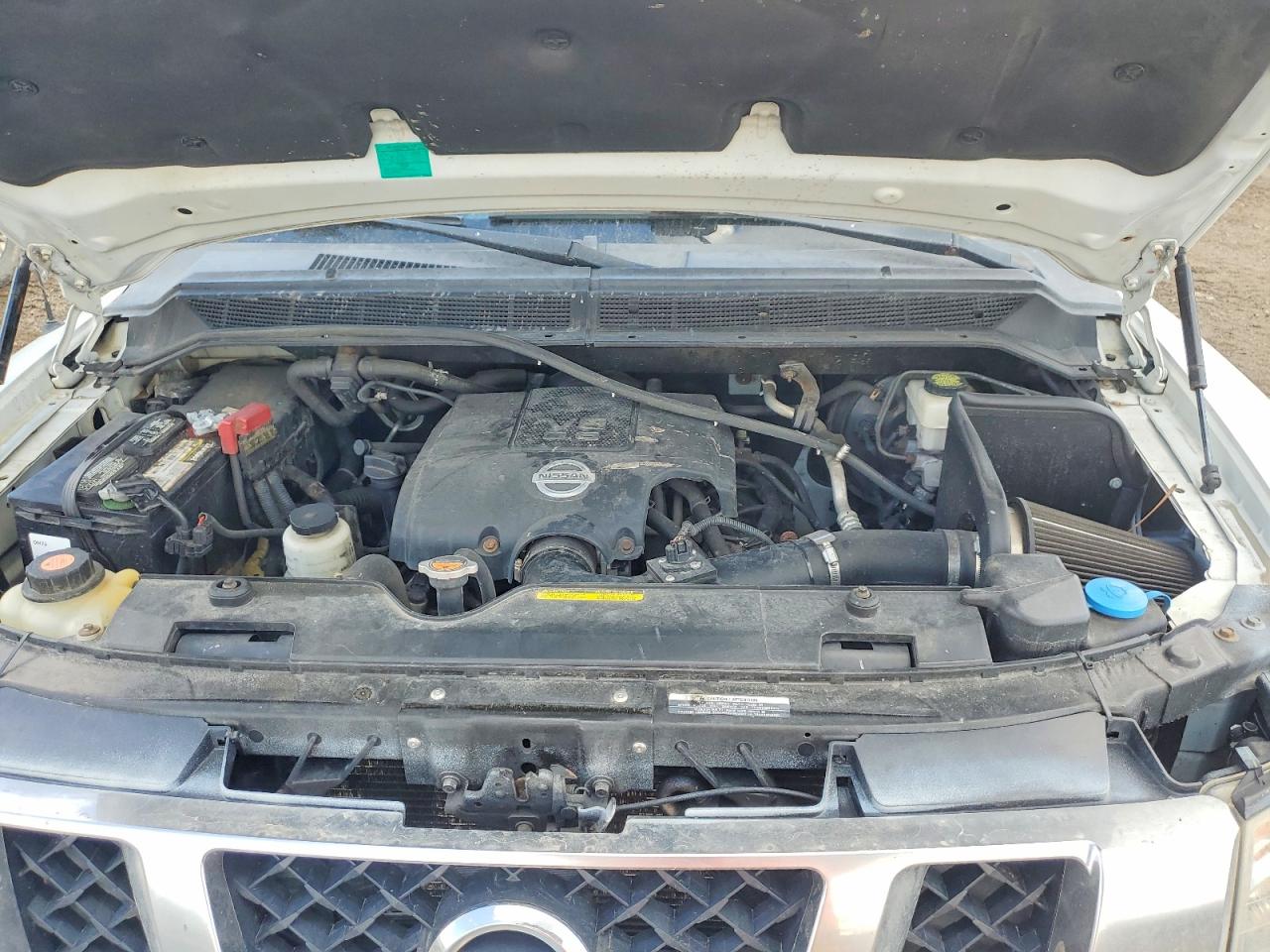 2013 Nissan Titan Sv White vin: 1N6AA0EC3DN307303