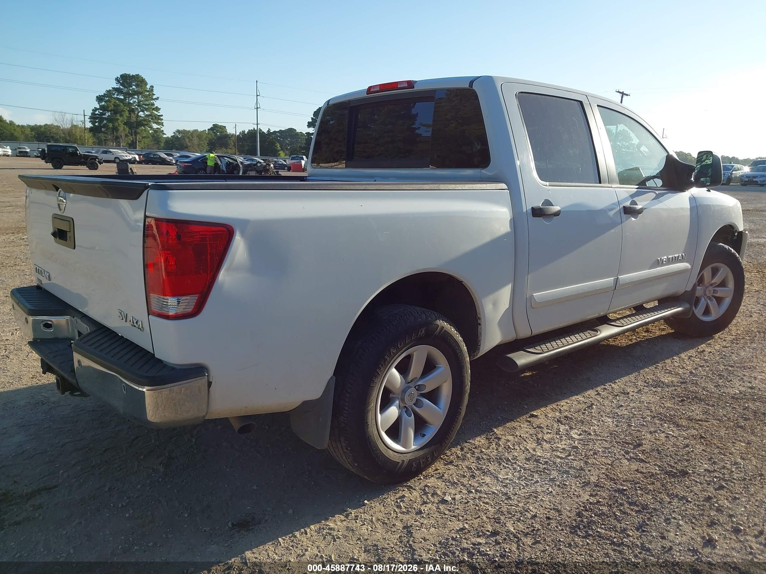 2015 Nissan Titan Pro-4x/s/sl/sv White vin: 1N6AA0EC3FN505396
