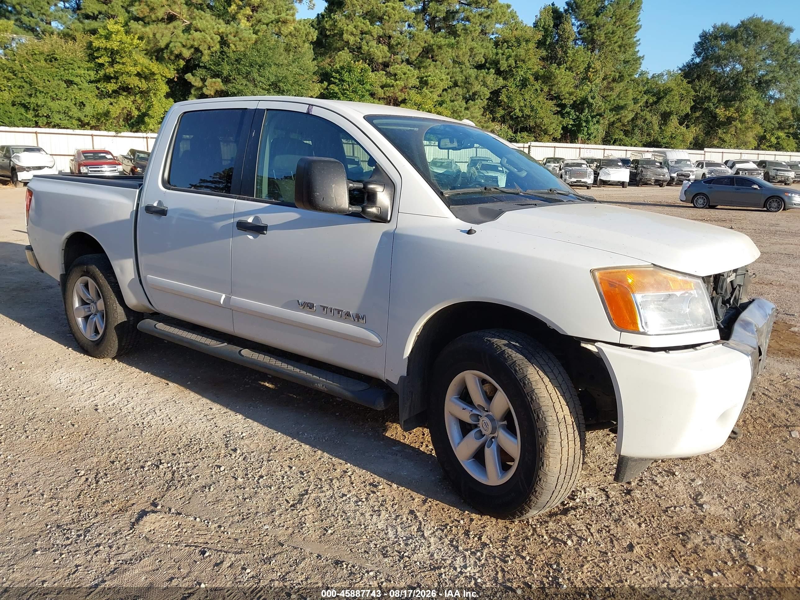 2015 Nissan Titan Pro-4x/s/sl/sv White vin: 1N6AA0EC3FN505396