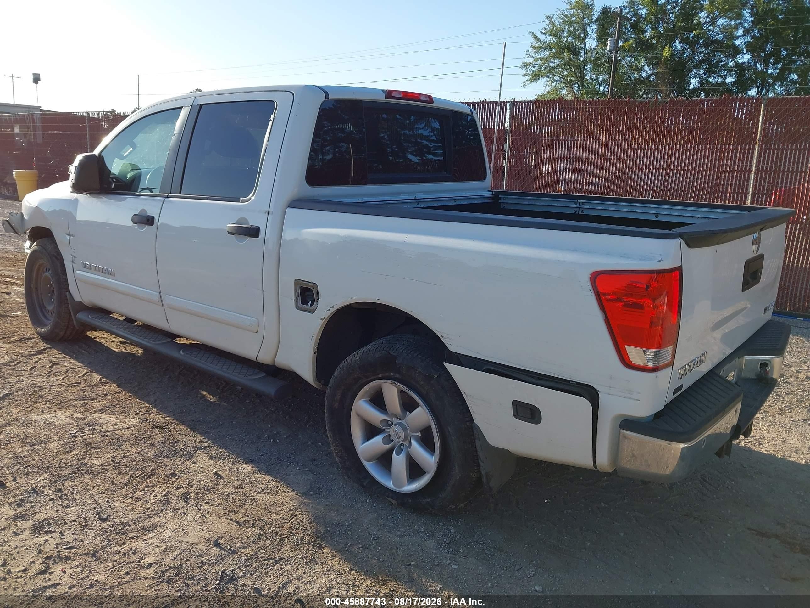 2015 Nissan Titan Pro-4x/s/sl/sv White vin: 1N6AA0EC3FN505396