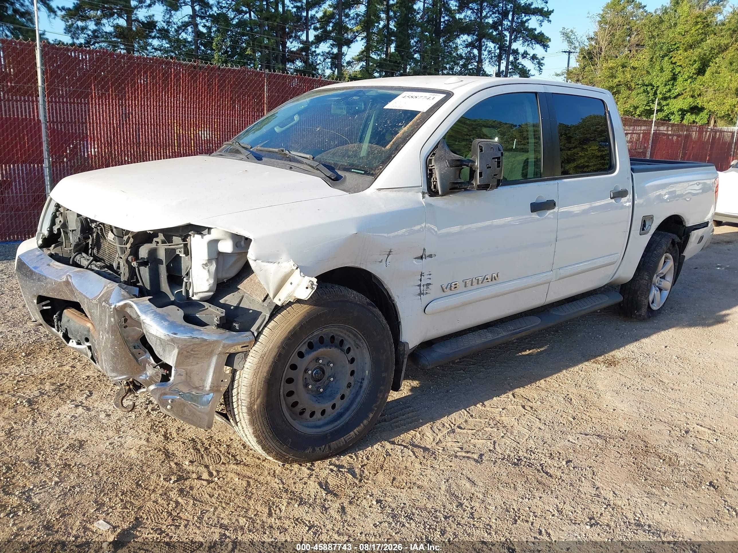 2015 Nissan Titan Pro-4x/s/sl/sv White vin: 1N6AA0EC3FN505396