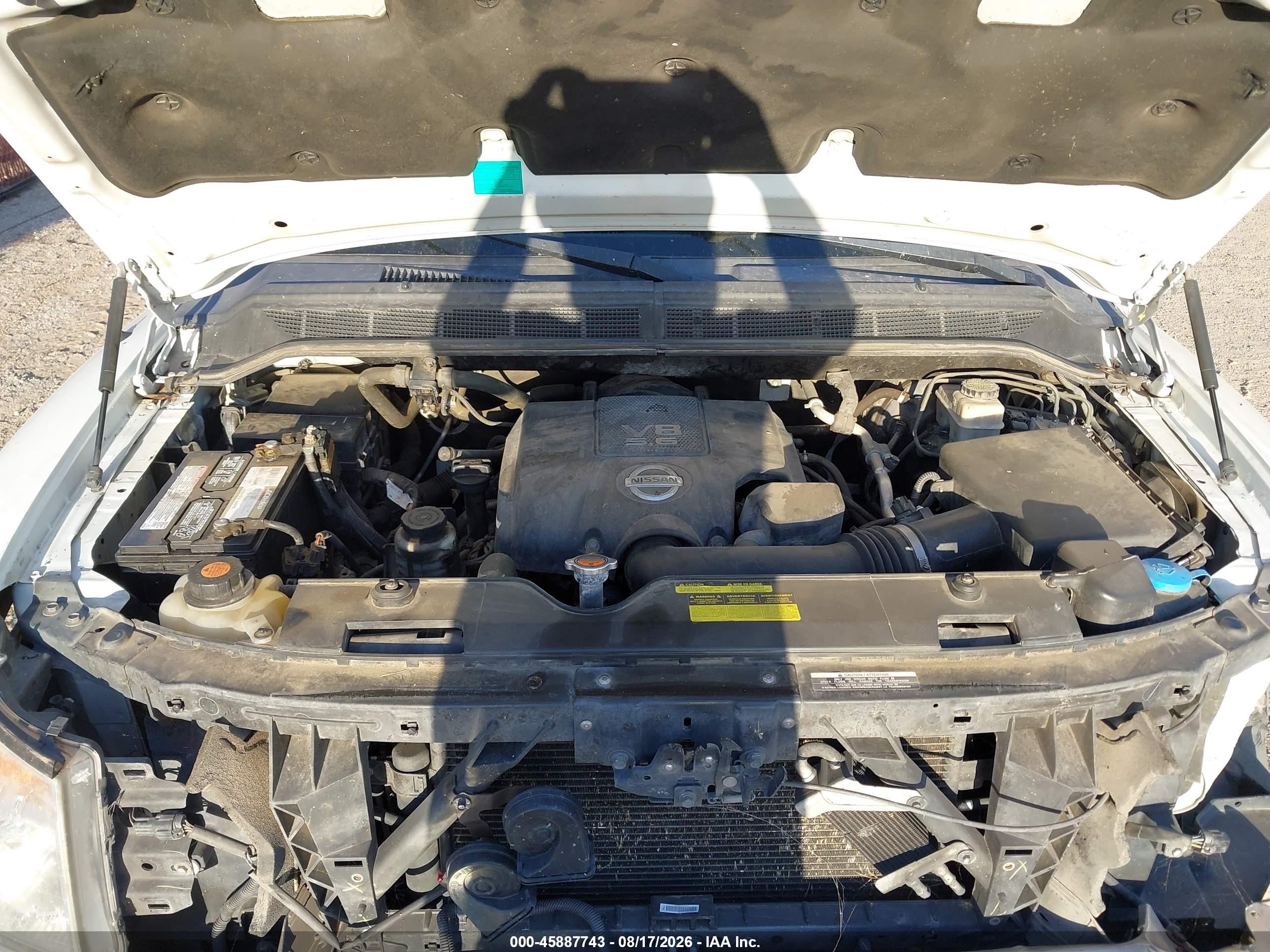 2015 Nissan Titan Pro-4x/s/sl/sv White vin: 1N6AA0EC3FN505396