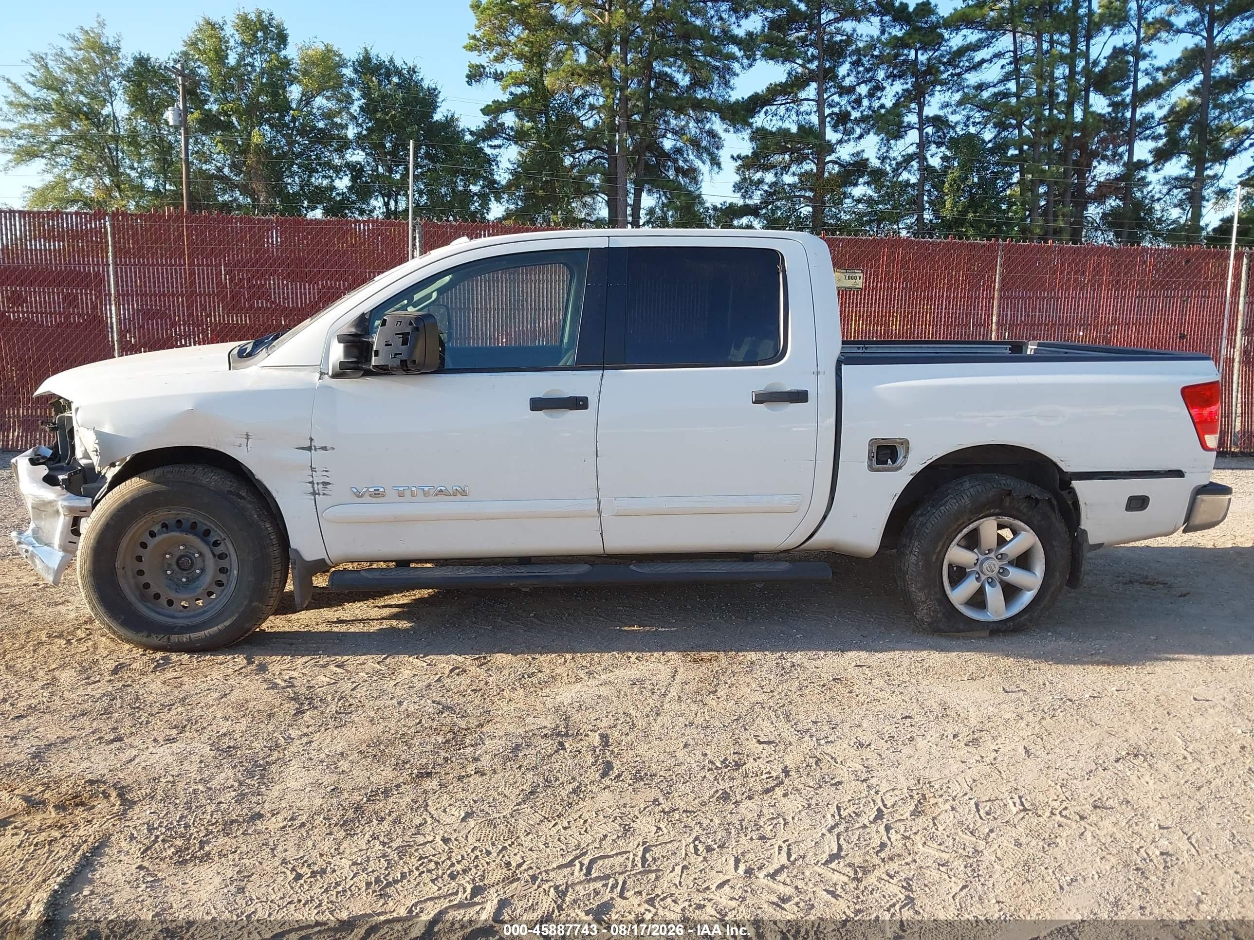 2015 Nissan Titan Pro-4x/s/sl/sv White vin: 1N6AA0EC3FN505396