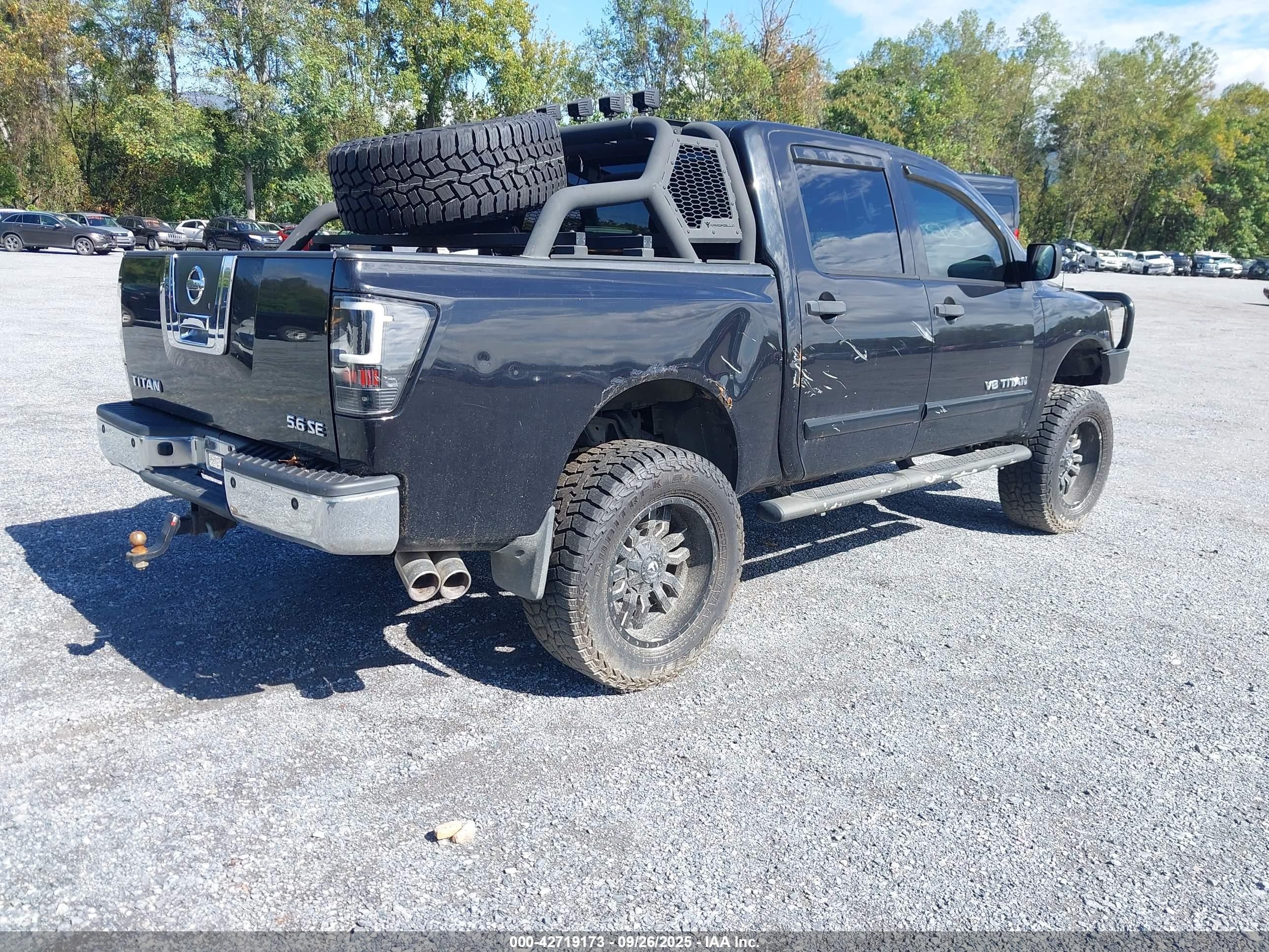 2010 Nissan Titan Se Black vin: 1N6AA0EC4AN308133