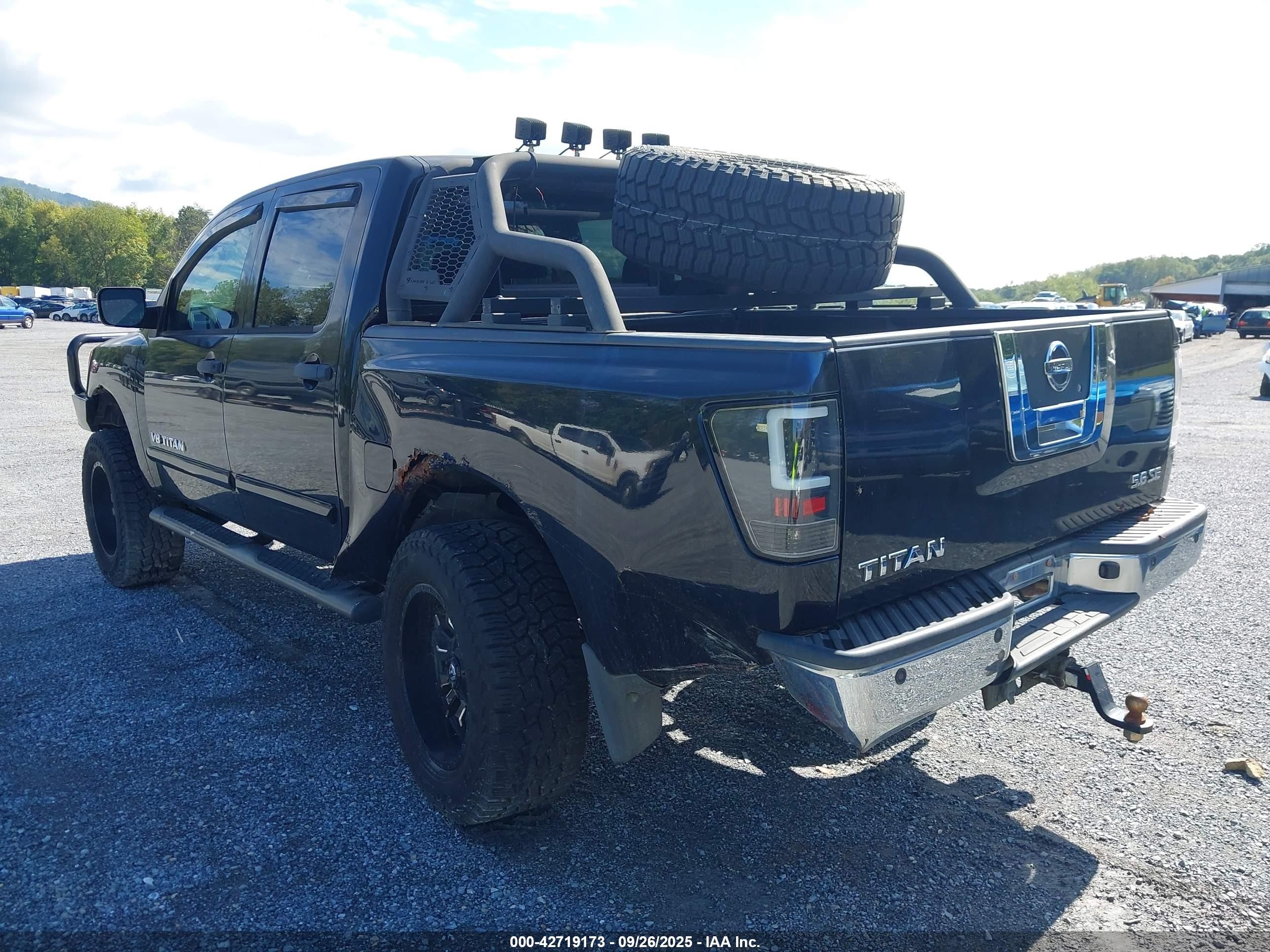 2010 Nissan Titan Se Black vin: 1N6AA0EC4AN308133