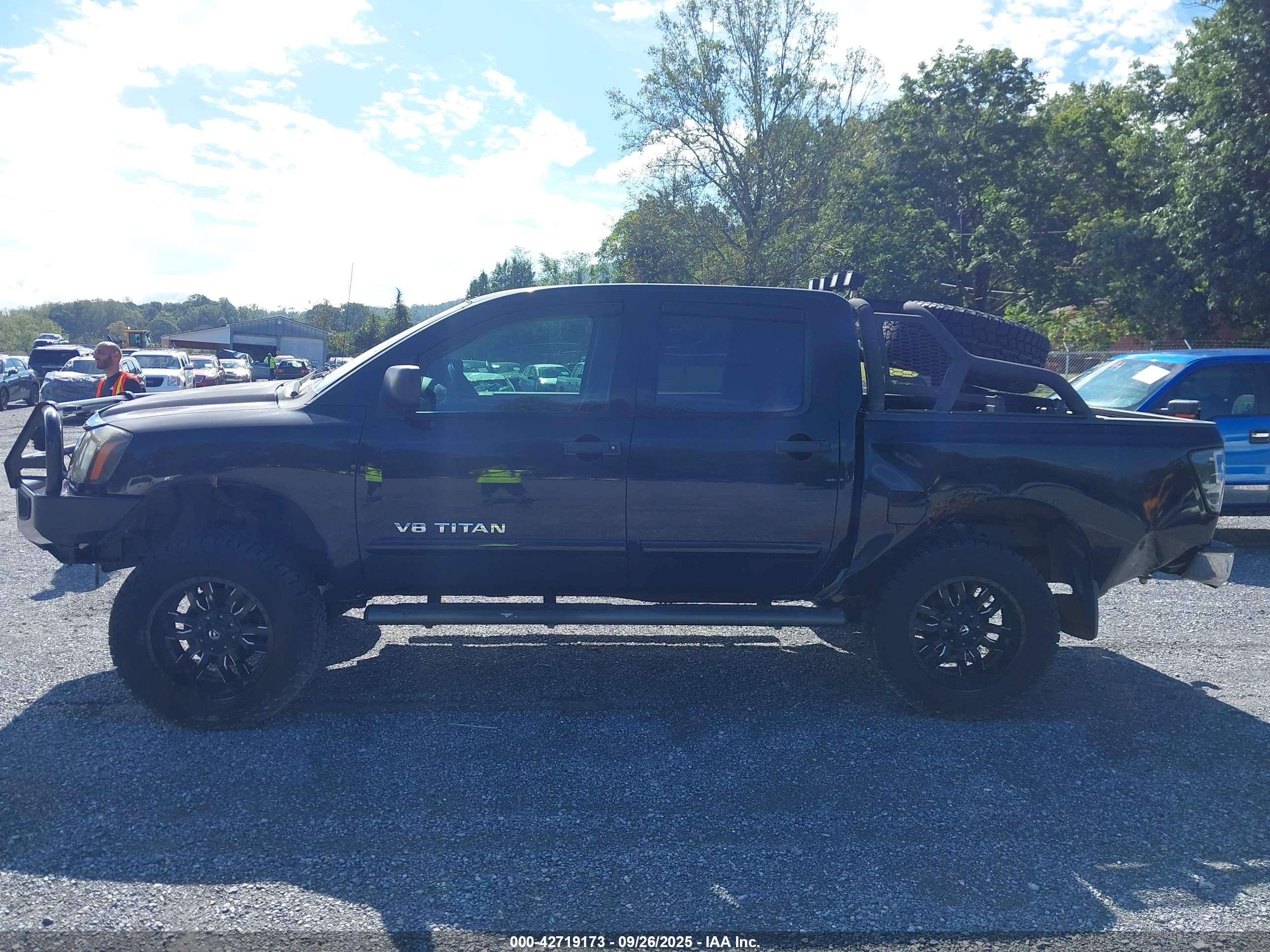 2010 Nissan Titan Se Black vin: 1N6AA0EC4AN308133