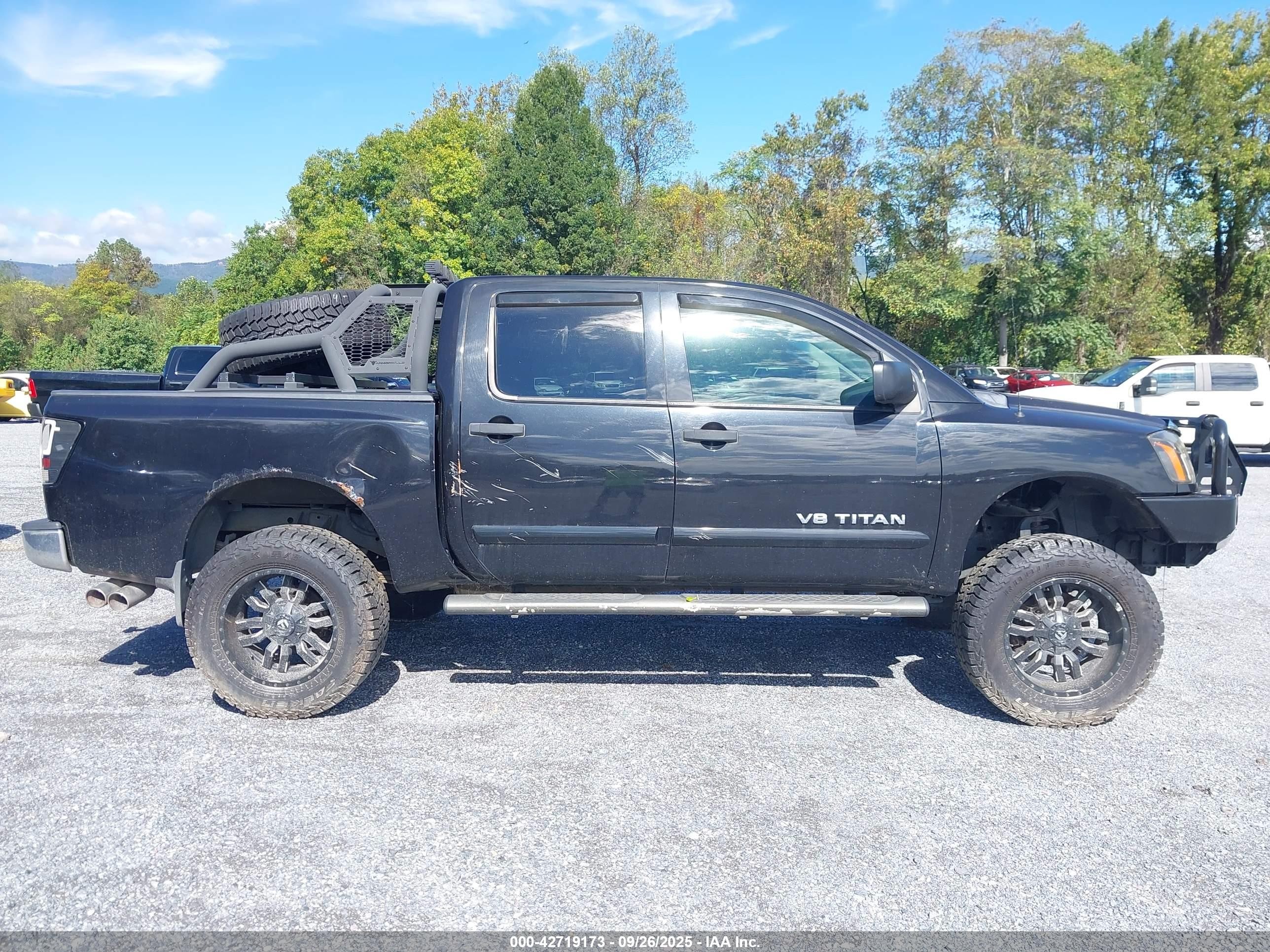 2010 Nissan Titan Se Black vin: 1N6AA0EC4AN308133