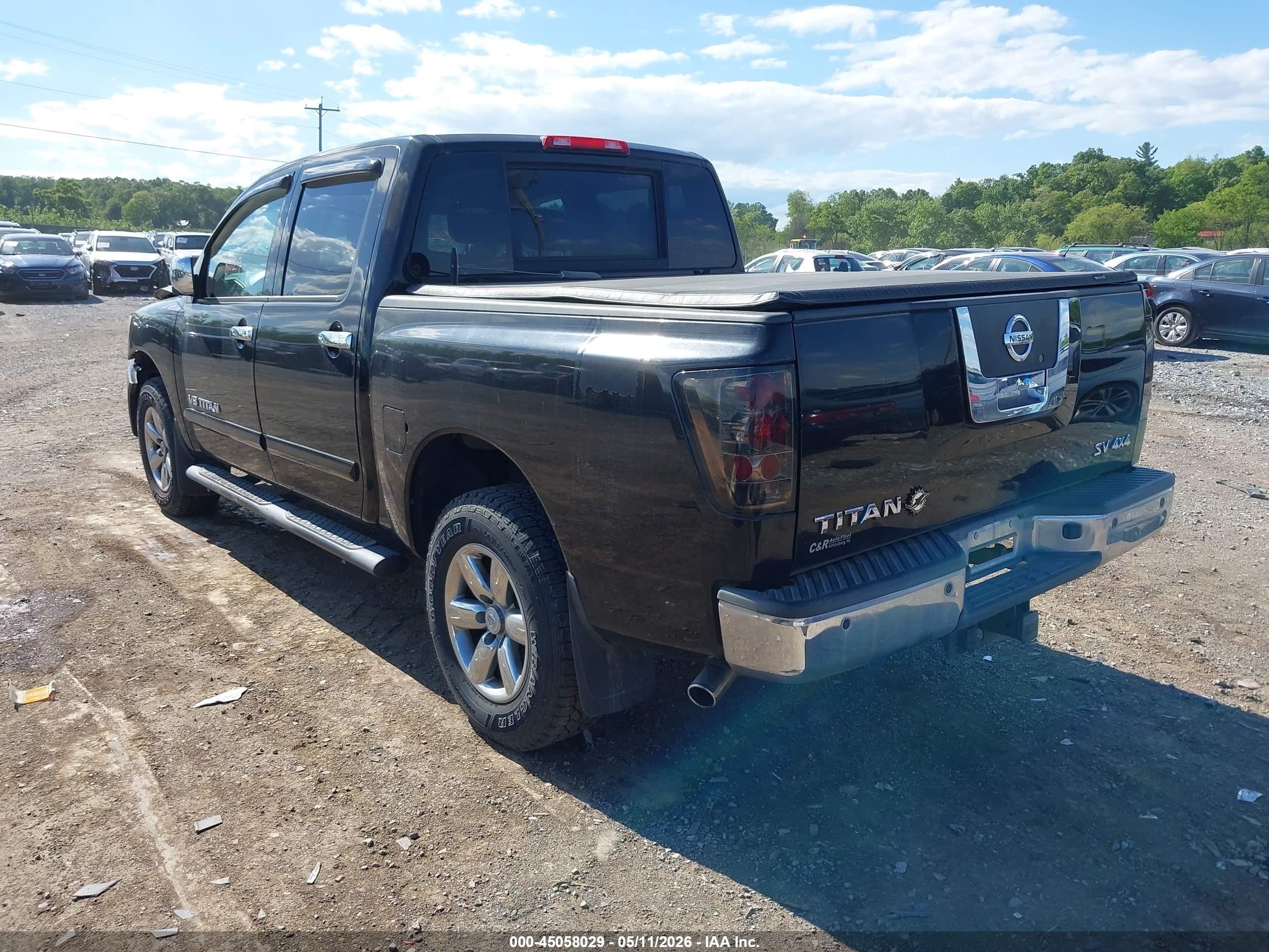 2011 Nissan Titan Sv Черный vin: 1N6AA0EC4BN315214