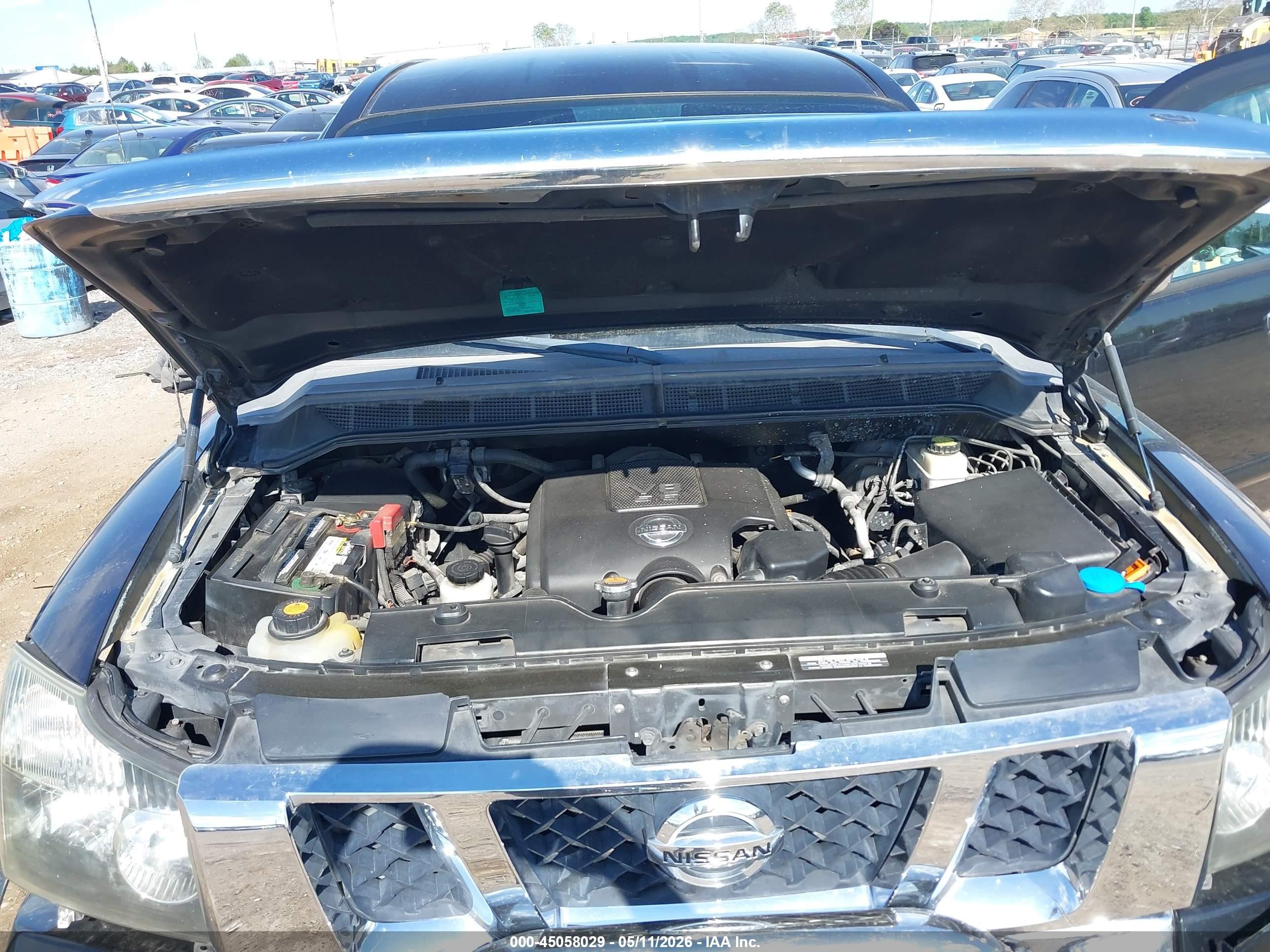 2011 Nissan Titan Sv Черный vin: 1N6AA0EC4BN315214