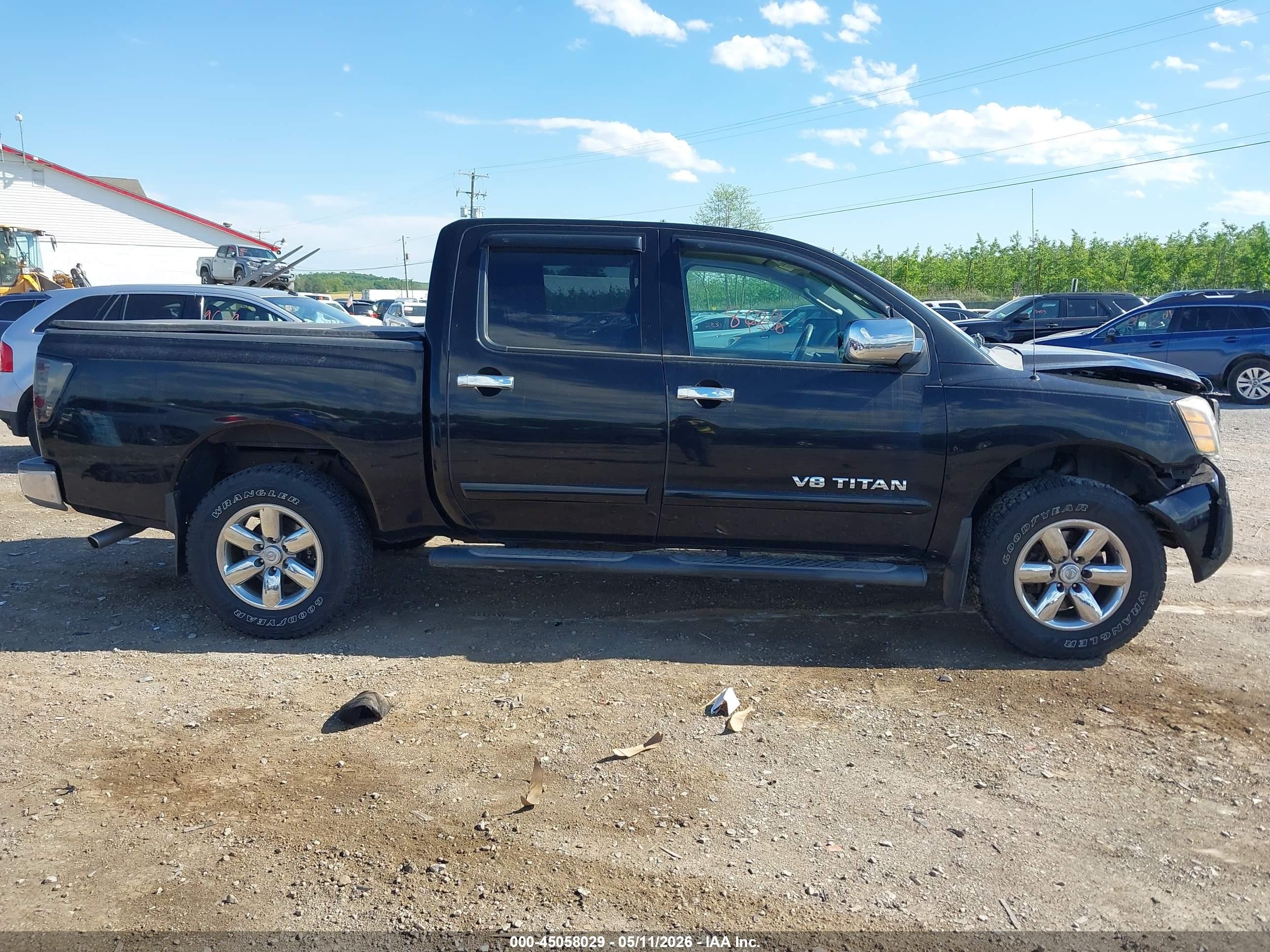 2011 Nissan Titan Sv Черный vin: 1N6AA0EC4BN315214