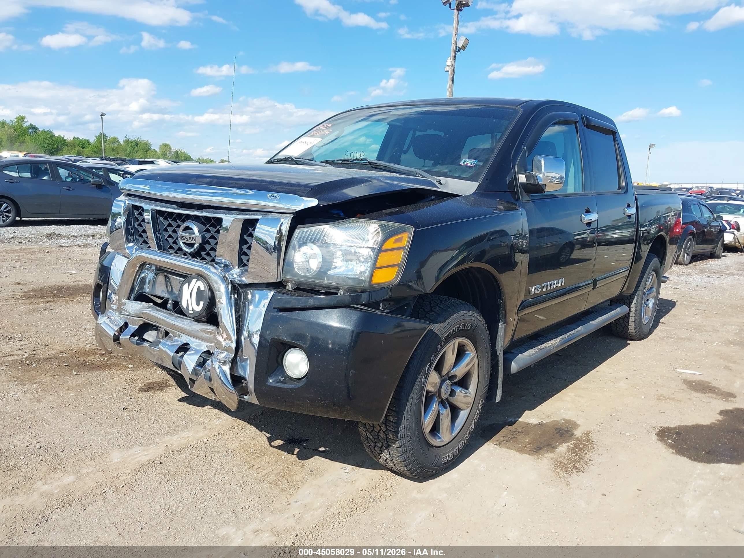 2011 Nissan Titan Sv Черный vin: 1N6AA0EC4BN315214