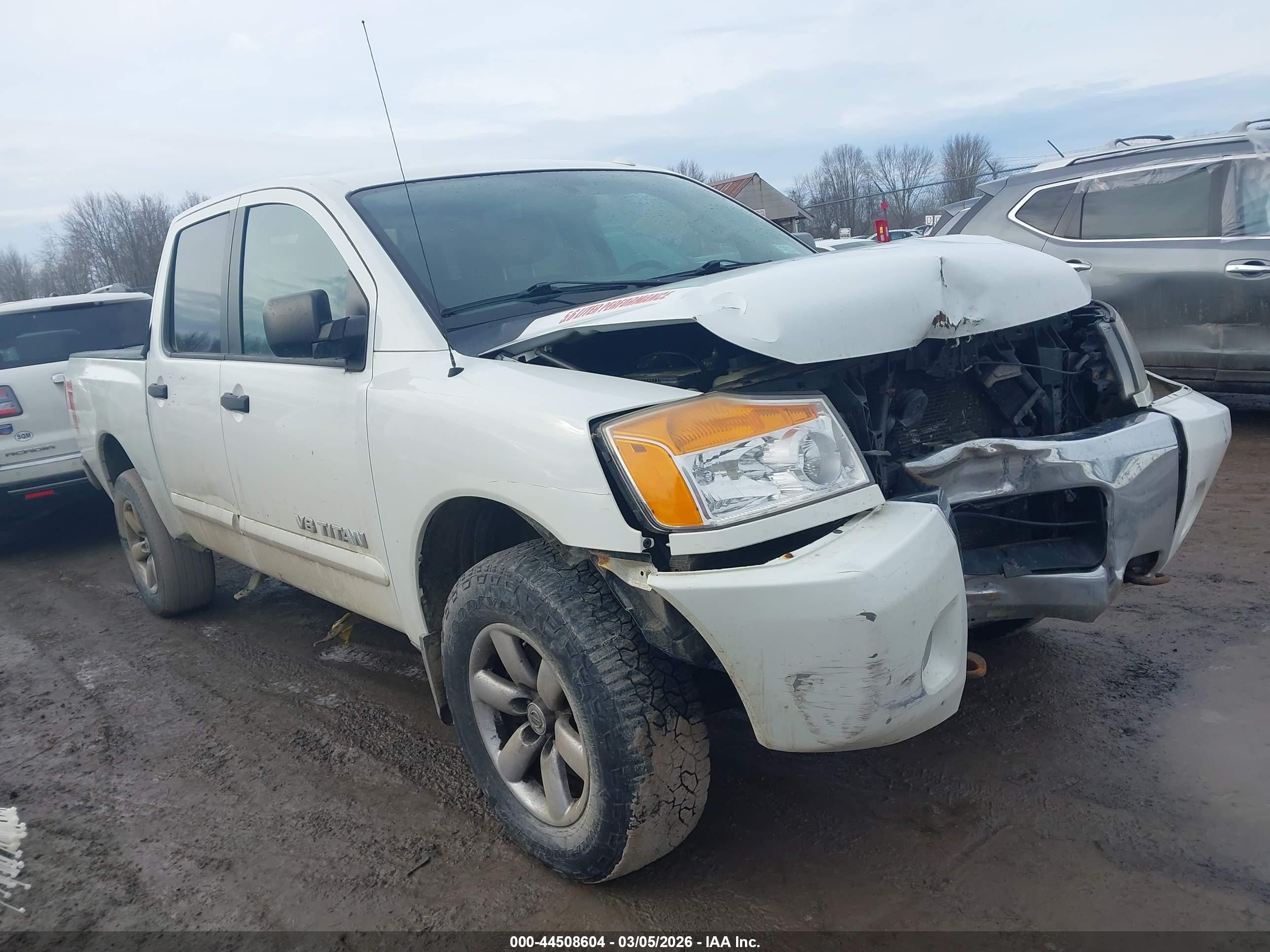 2013 Nissan Titan Sv Белый vin: 1N6AA0EC4DN301817