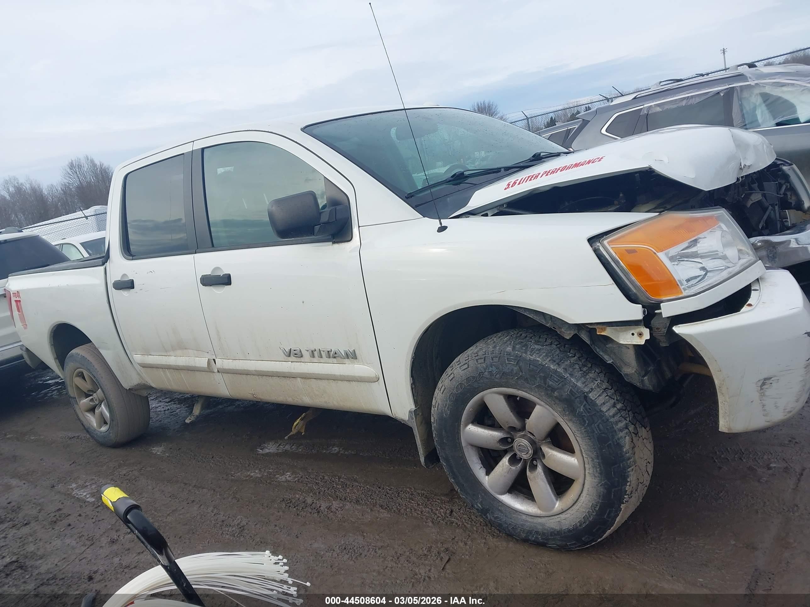 2013 Nissan Titan Sv Белый vin: 1N6AA0EC4DN301817