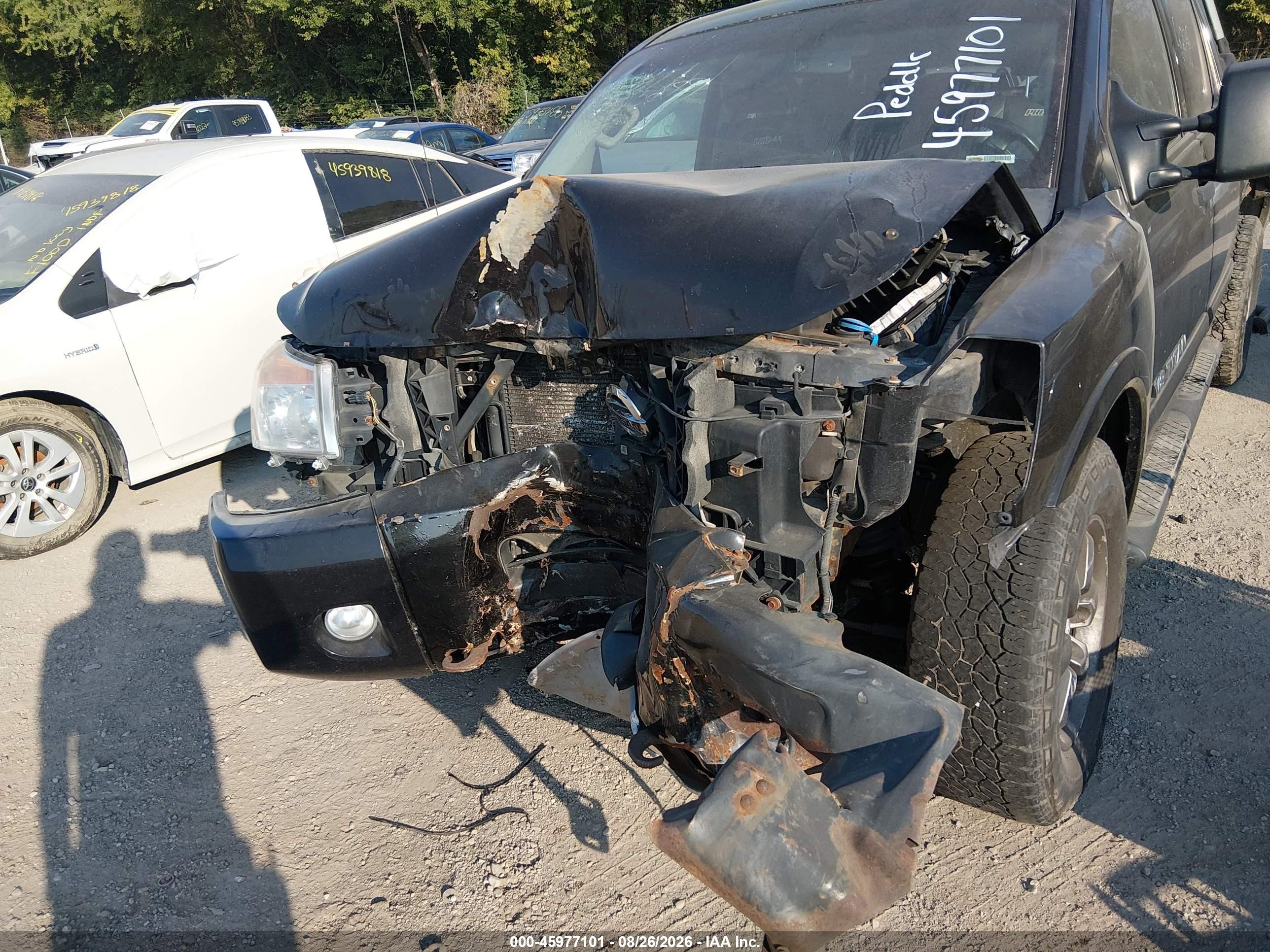 2013 Nissan Titan Pro-4x/s/sl/sv Black vin: 1N6AA0EC4DN302479