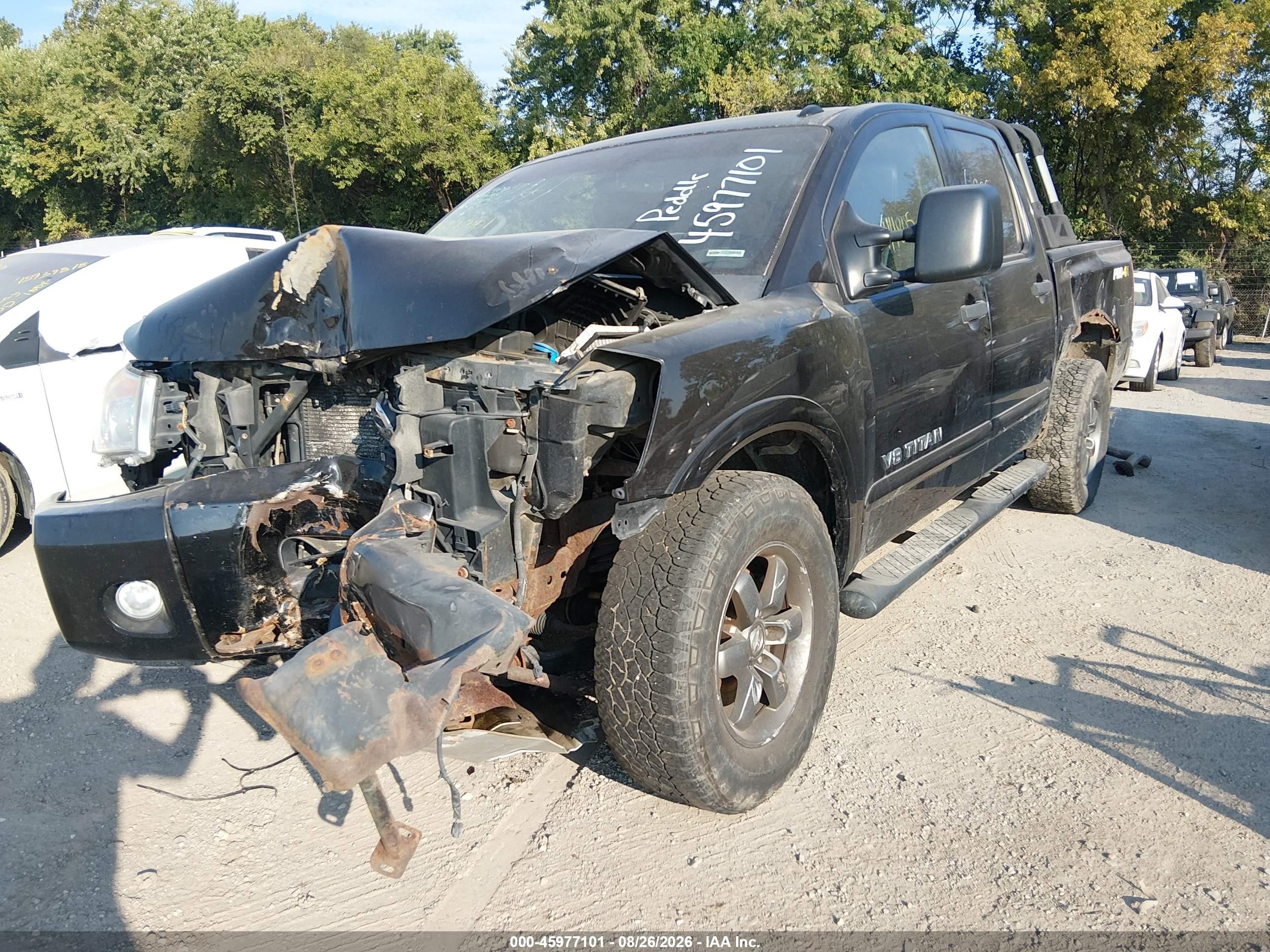2013 Nissan Titan Pro-4x/s/sl/sv Black vin: 1N6AA0EC4DN302479