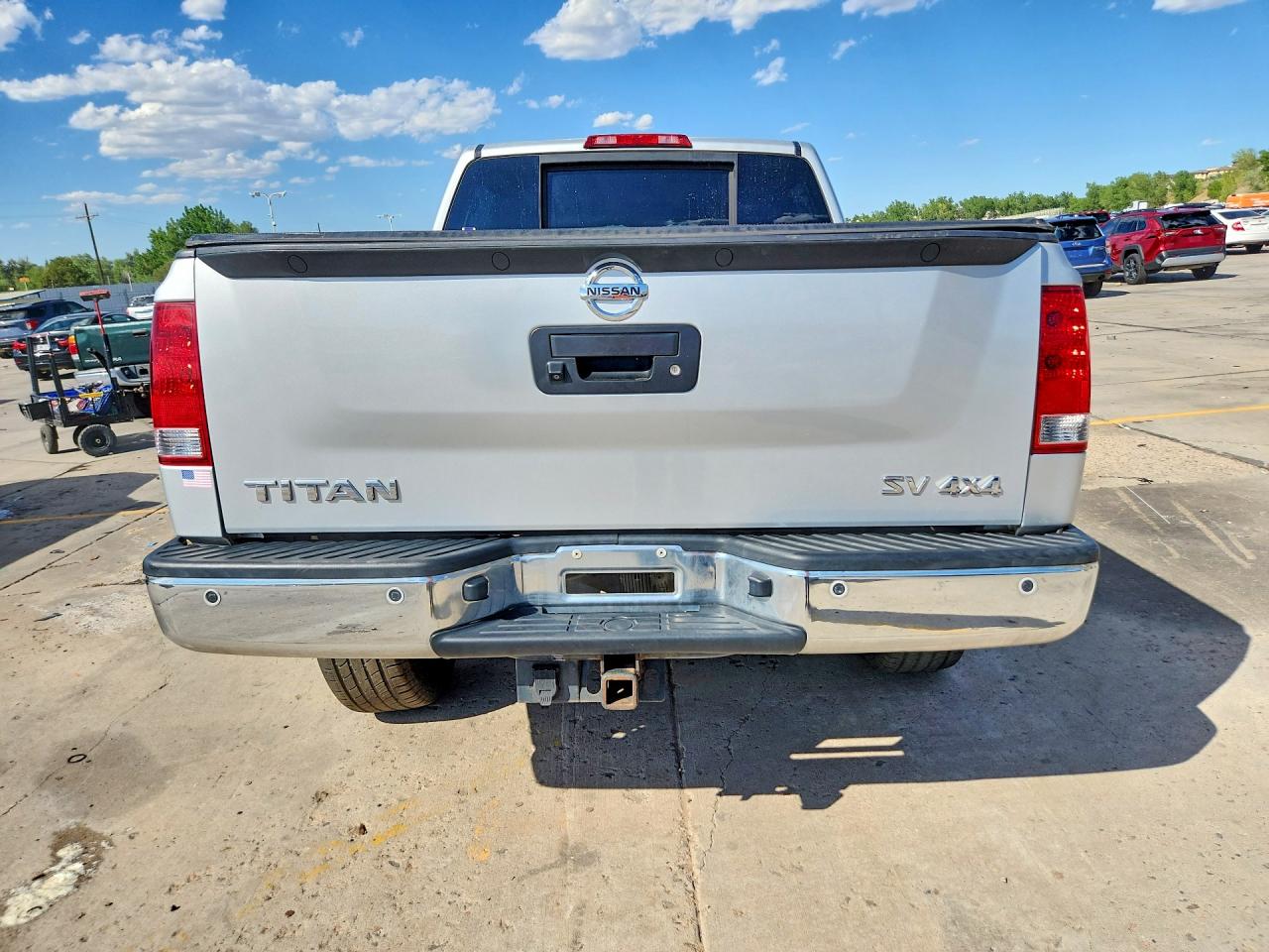 2015 Nissan Titan Sv Silver vin: 1N6AA0EC4FN504127