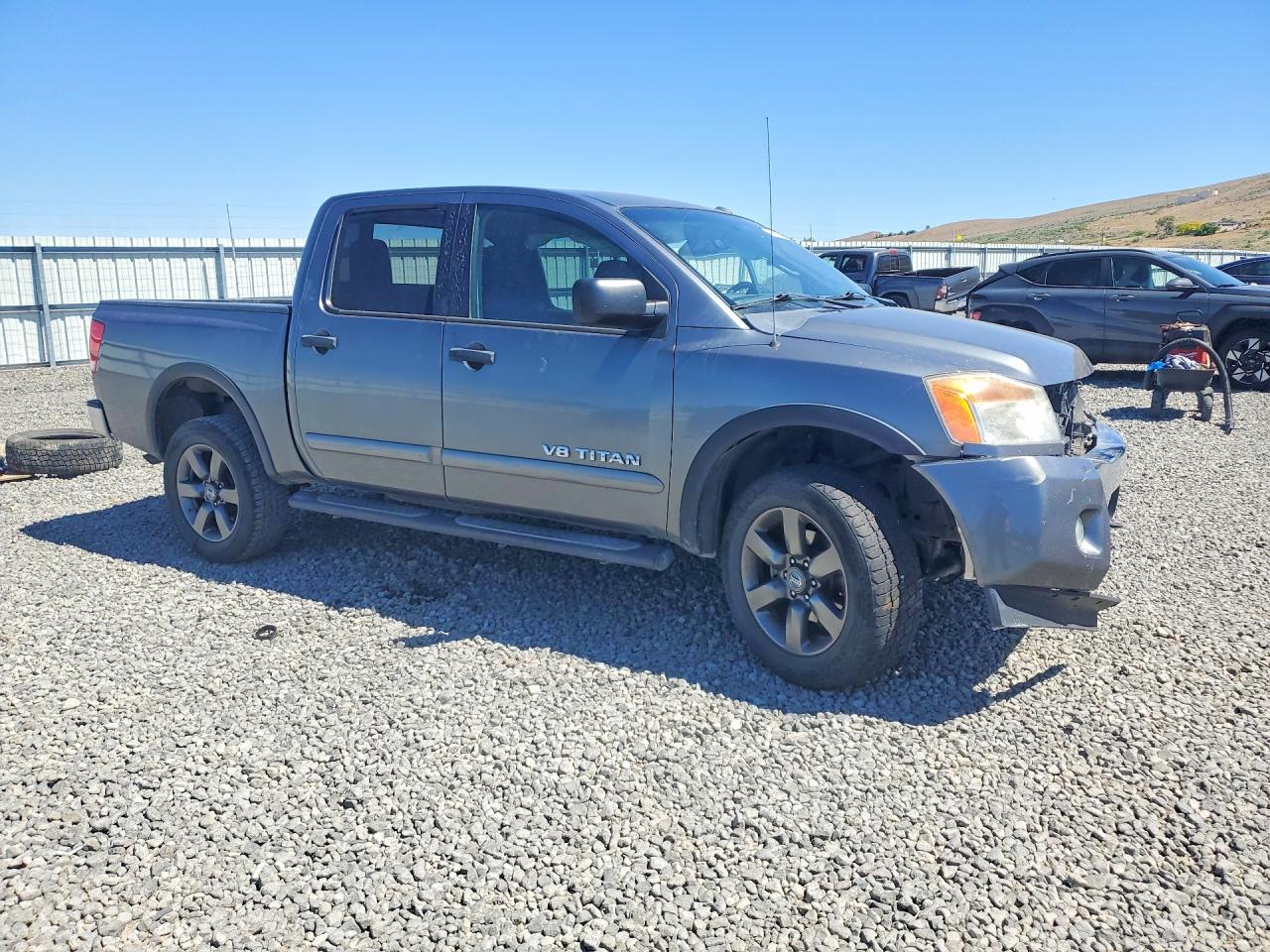 2015 Nissan Titan Sv Gray vin: 1N6AA0EC4FN505925