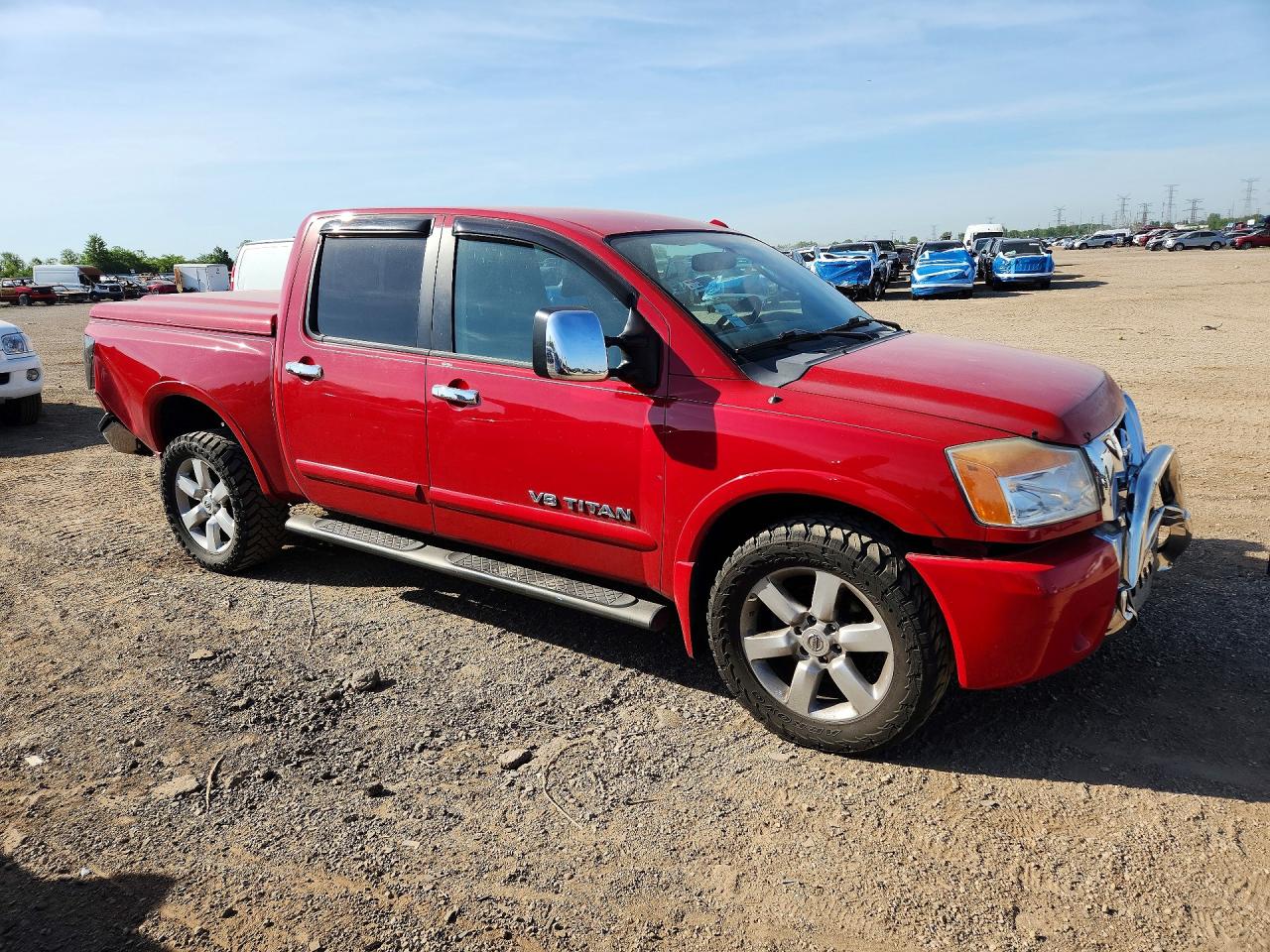 2011 Nissan Titan Sv Red vin: 1N6AA0EC5BN302469