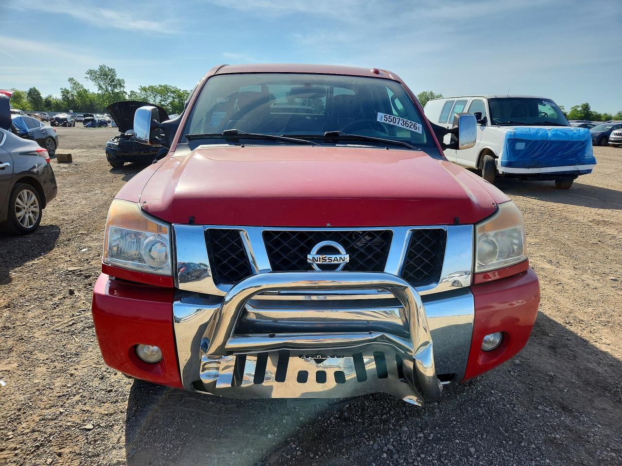 2011 Nissan Titan Sv Red vin: 1N6AA0EC5BN302469