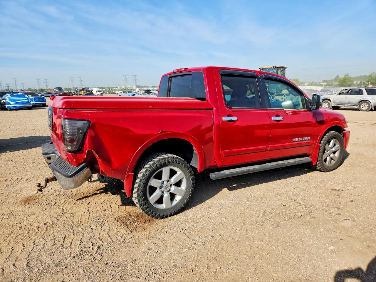 2011 Nissan Titan Sv Red vin: 1N6AA0EC5BN302469