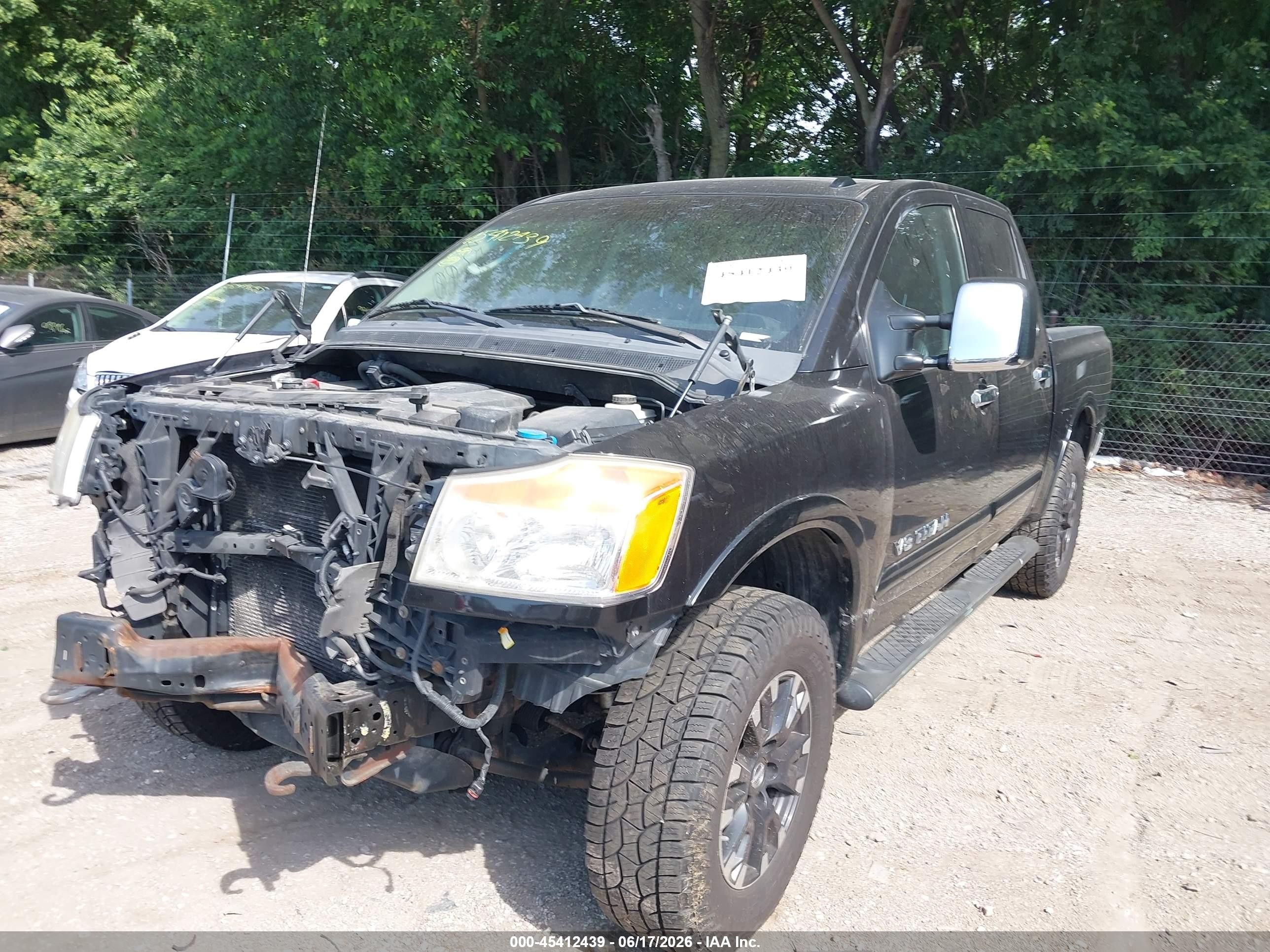 2011 Nissan Titan Sl Black vin: 1N6AA0EC5BN324682