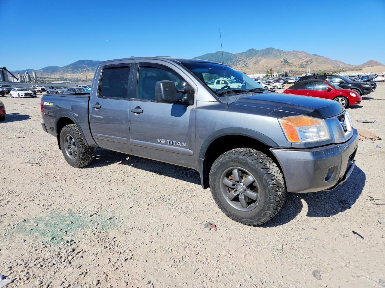 2014 Nissan Titan Sv Gray vin: 1N6AA0EC5EN515734