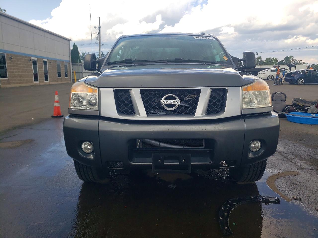 2015 Nissan Titan Pro-4x Gray vin: 1N6AA0EC5FN502564