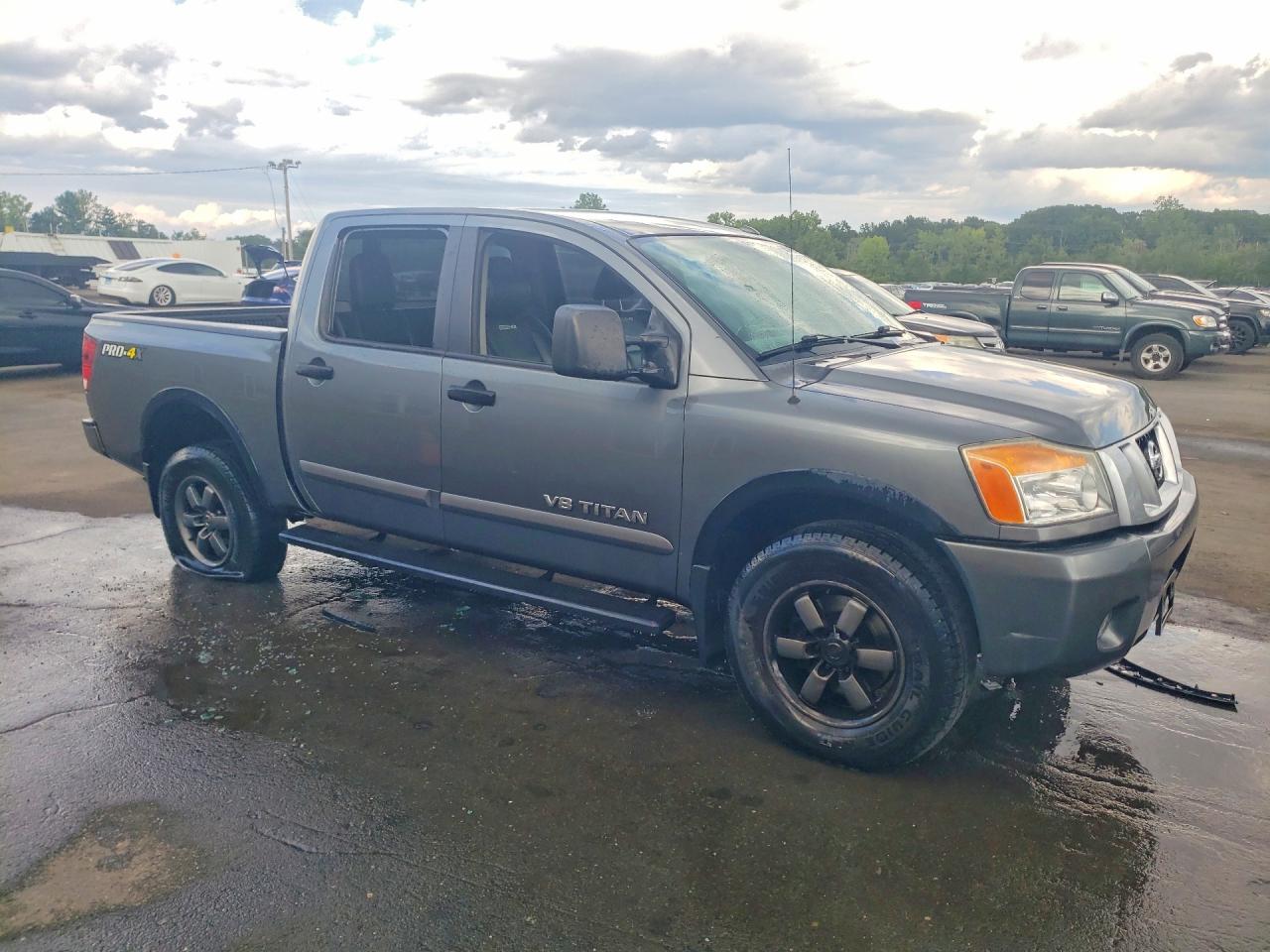 2015 Nissan Titan Pro-4x Gray vin: 1N6AA0EC5FN502564