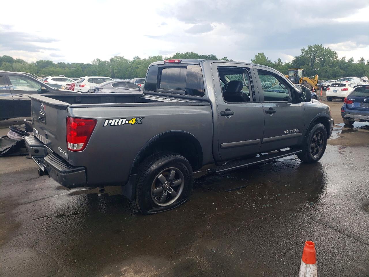 2015 Nissan Titan Pro-4x Gray vin: 1N6AA0EC5FN502564