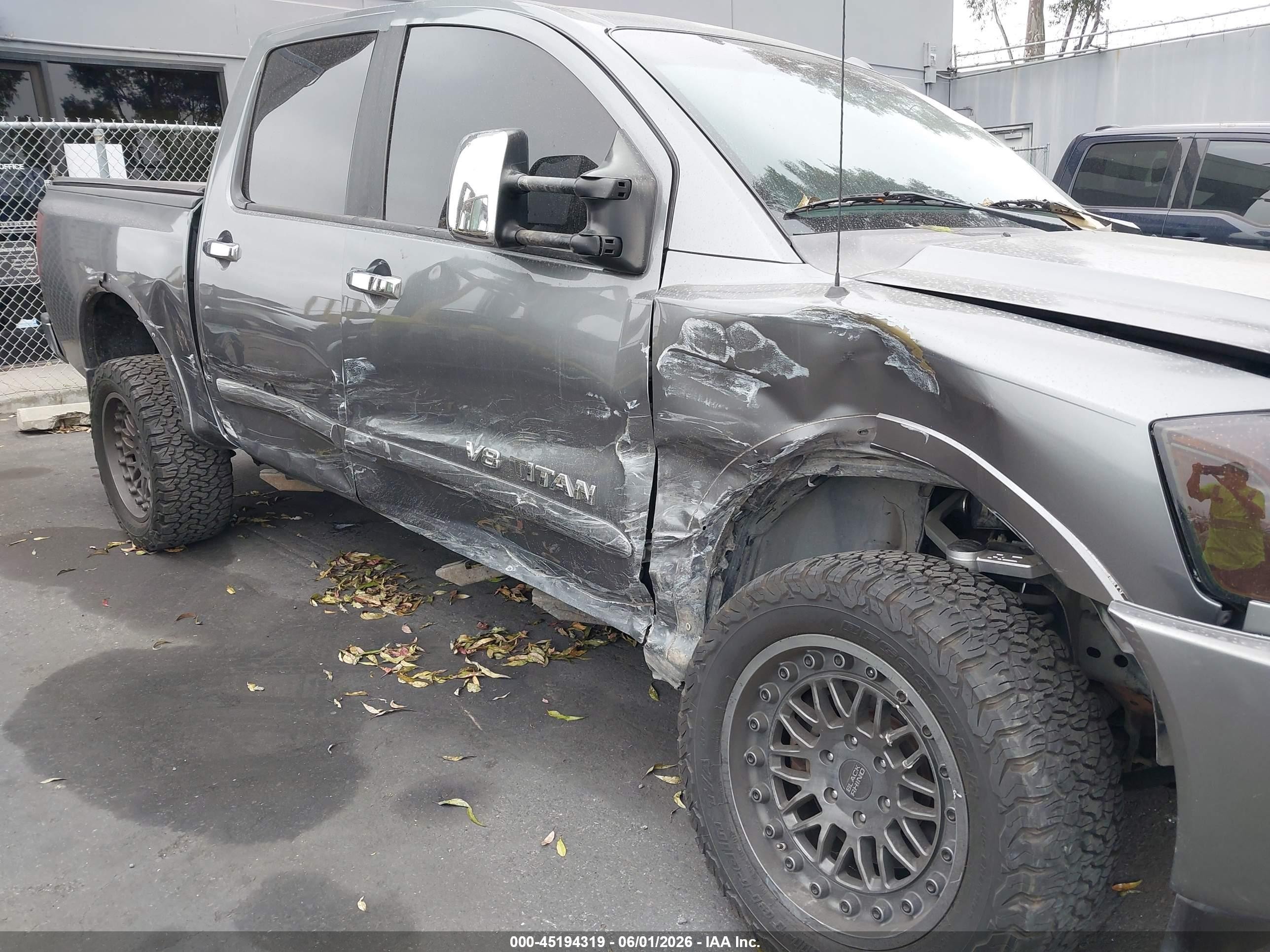 2015 Nissan Titan Sl Gray vin: 1N6AA0EC5FN512091