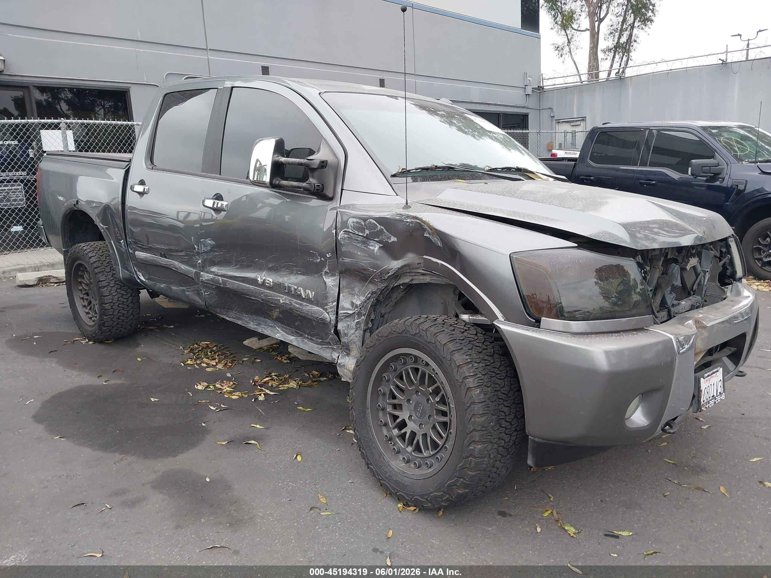 2015 Nissan Titan Sl Gray vin: 1N6AA0EC5FN512091