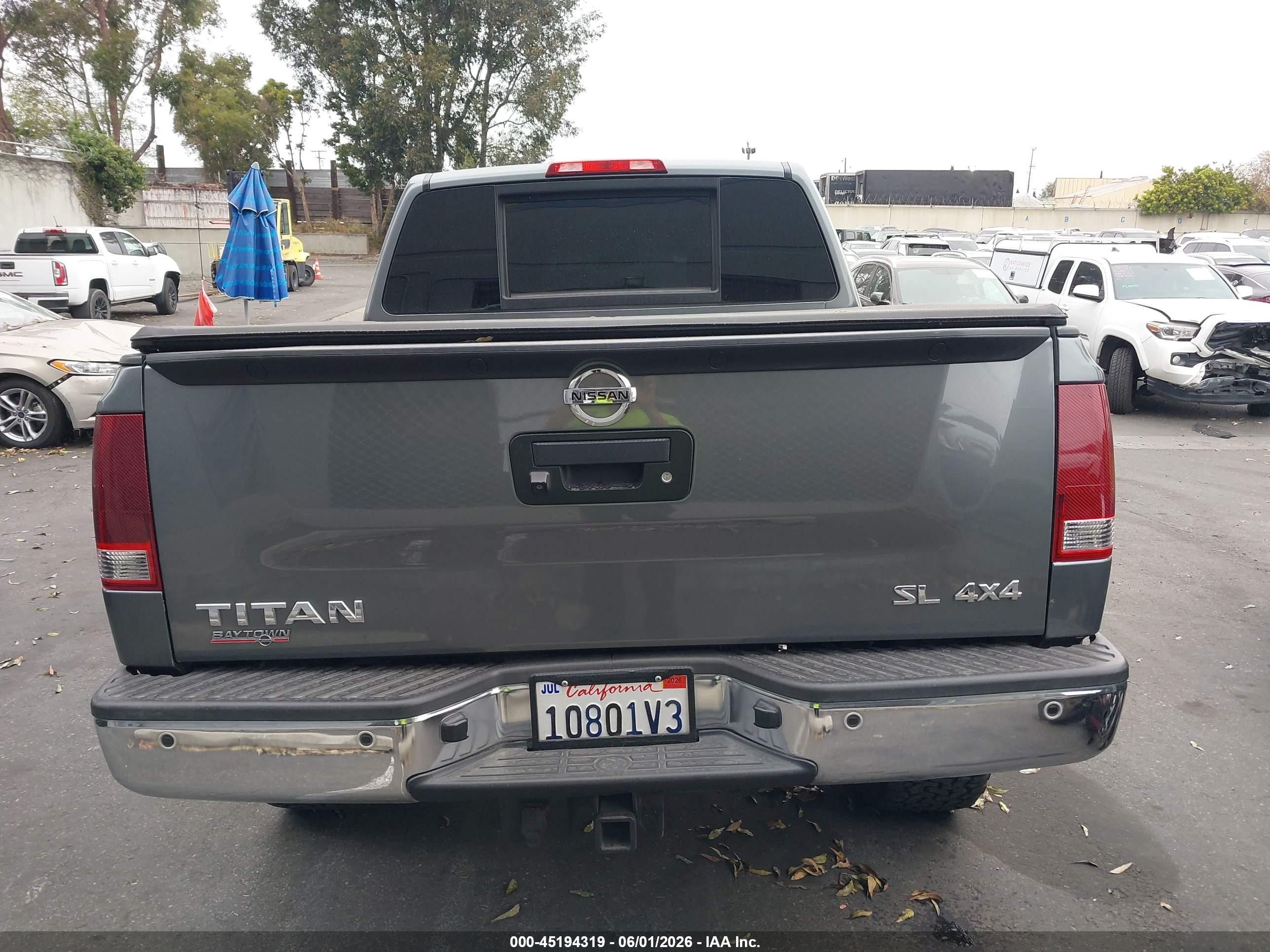 2015 Nissan Titan Sl Gray vin: 1N6AA0EC5FN512091