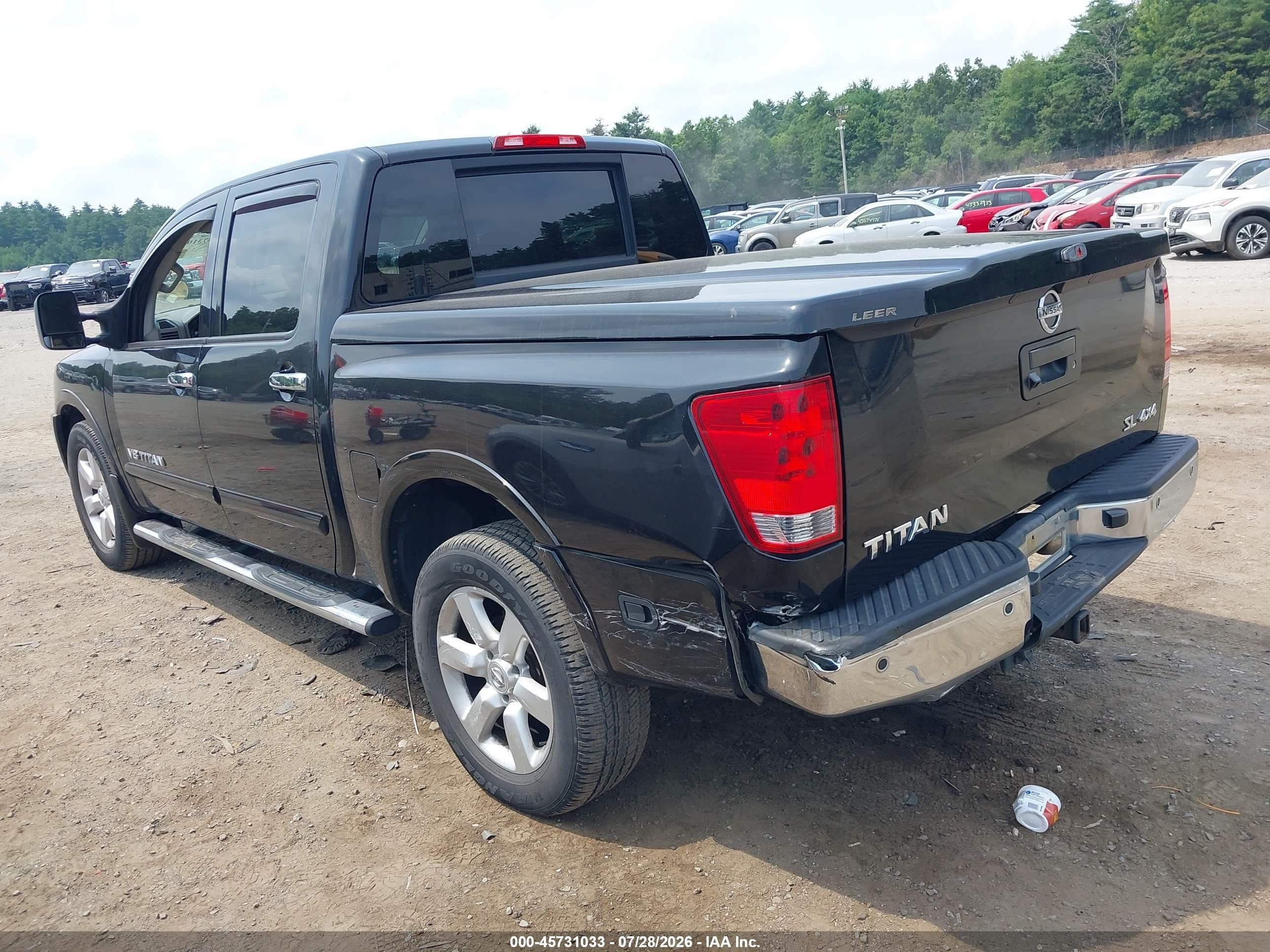 2014 Nissan Titan Sl Black vin: 1N6AA0EC6EN500482