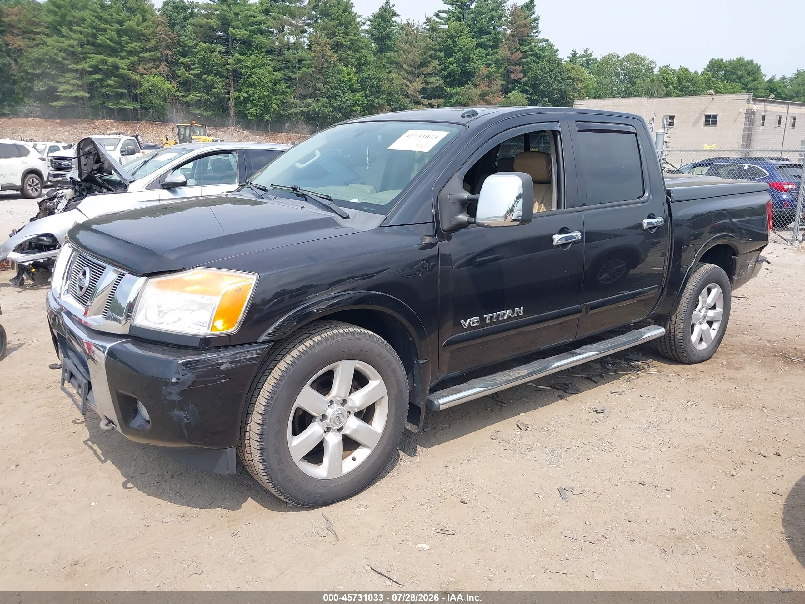 2014 Nissan Titan Sl Black vin: 1N6AA0EC6EN500482